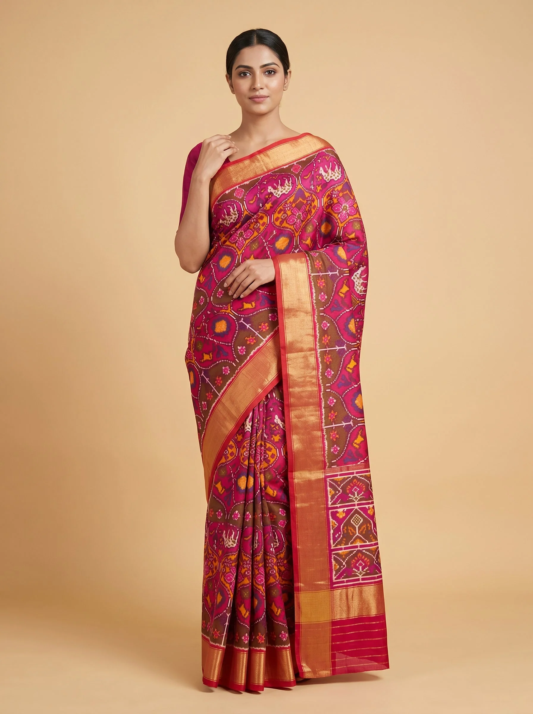 Red Royal Loom Saree