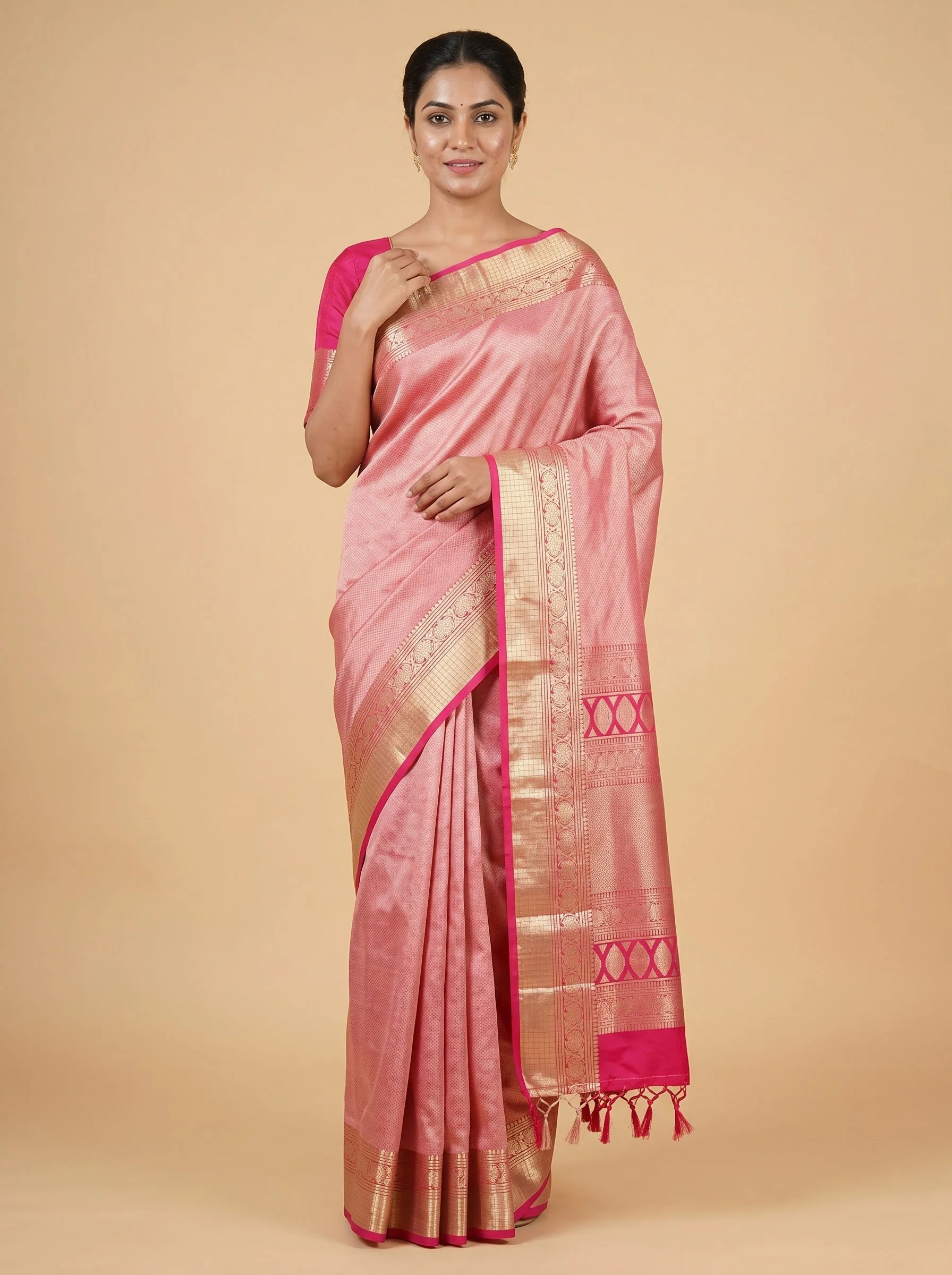 Red Royal Scarlet Handloom Saree