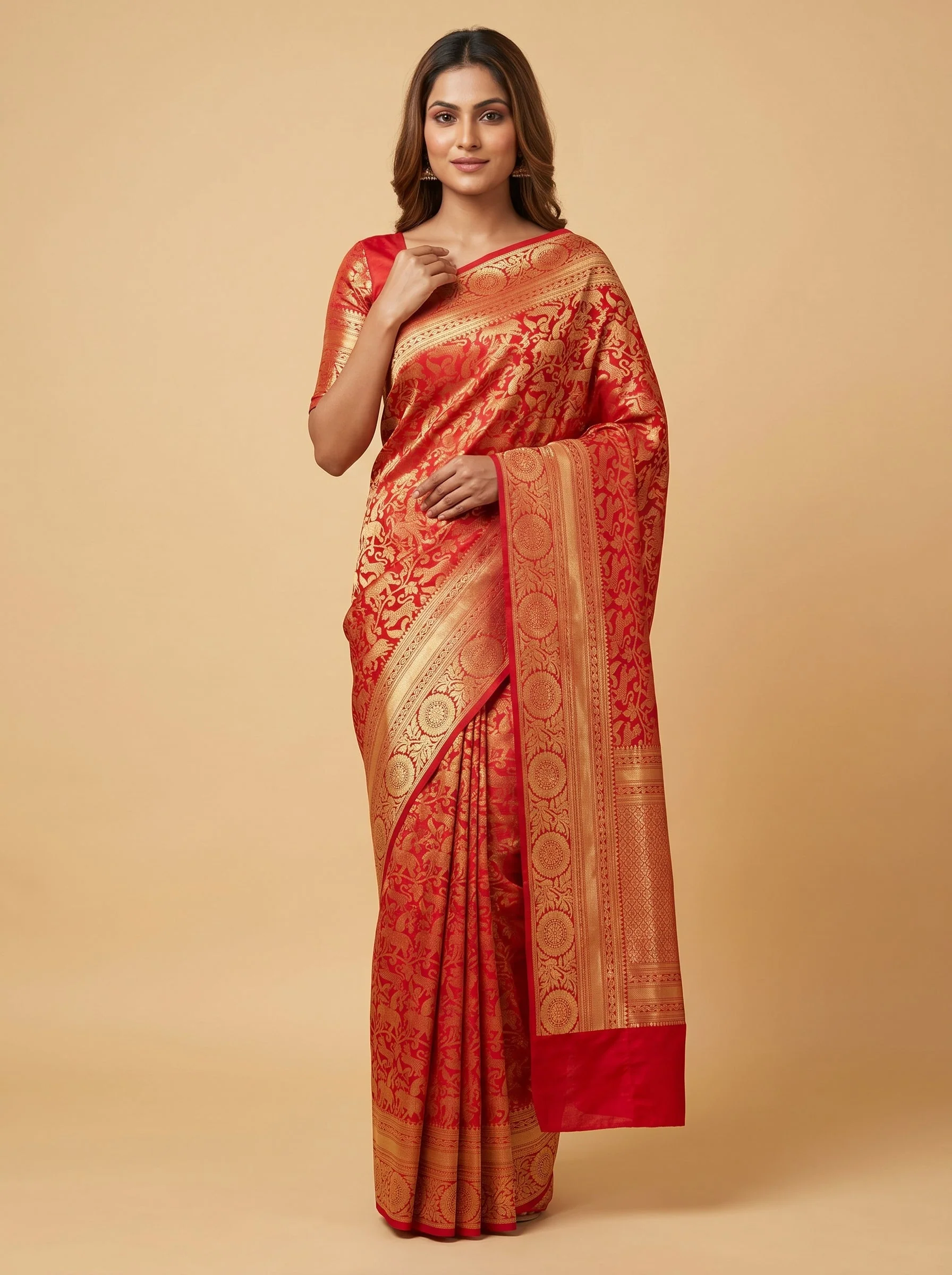 Red Ruby Legacy Handloom Saree