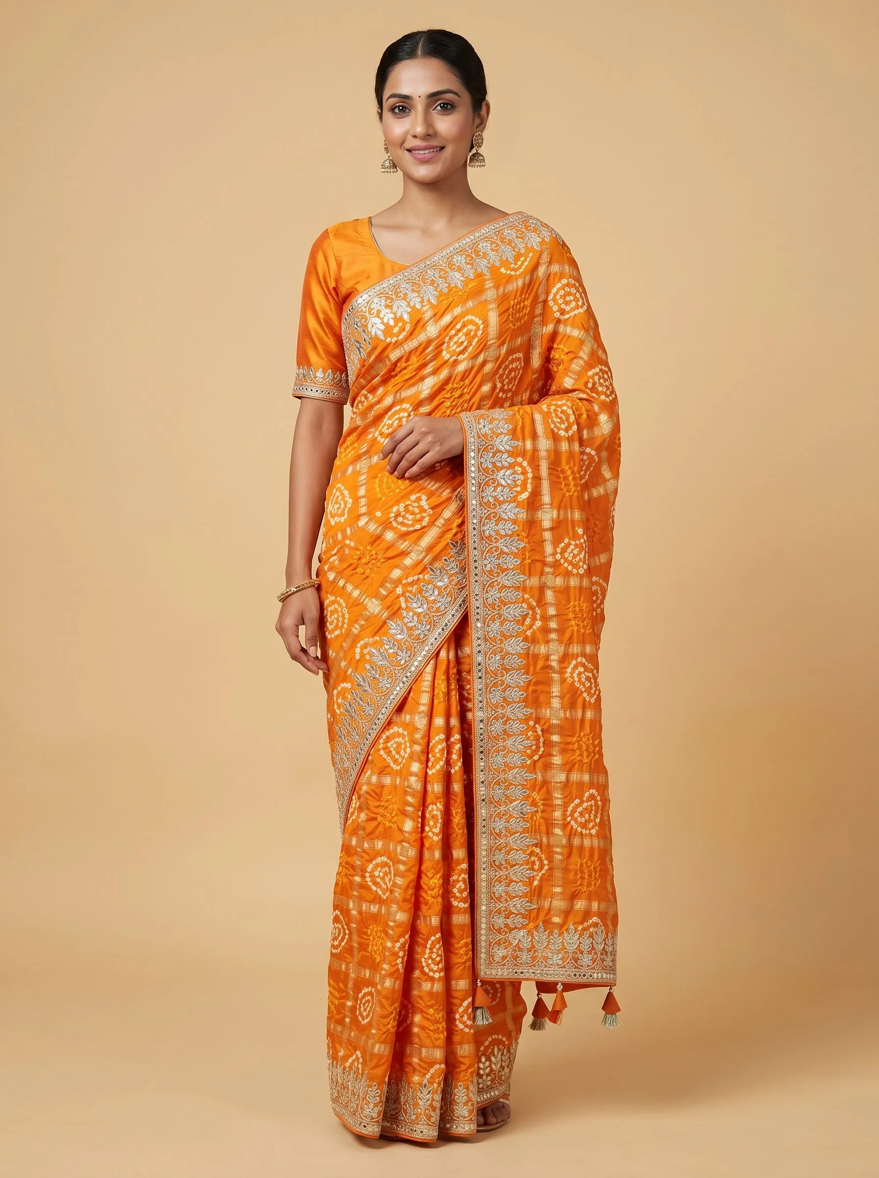 Red Velvet Embroidered Saree