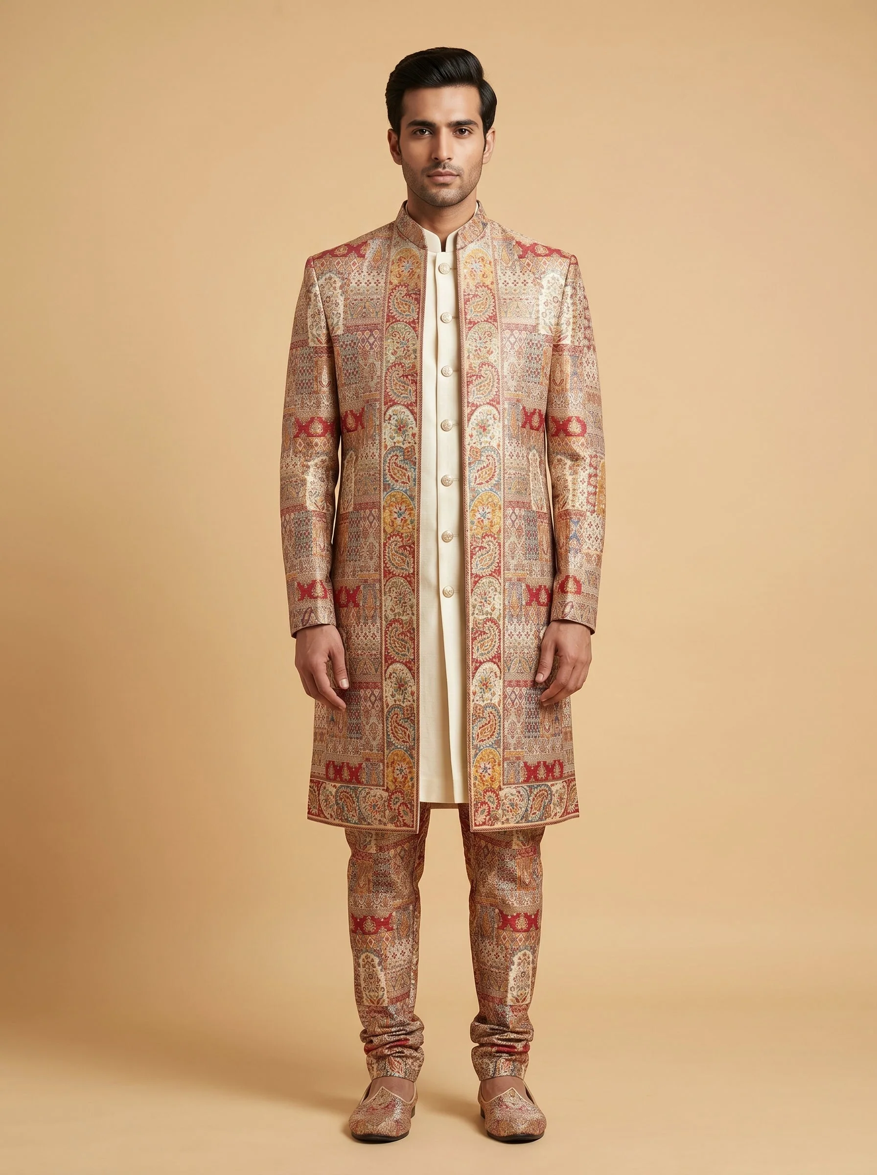 Red Wedding Sherwani
