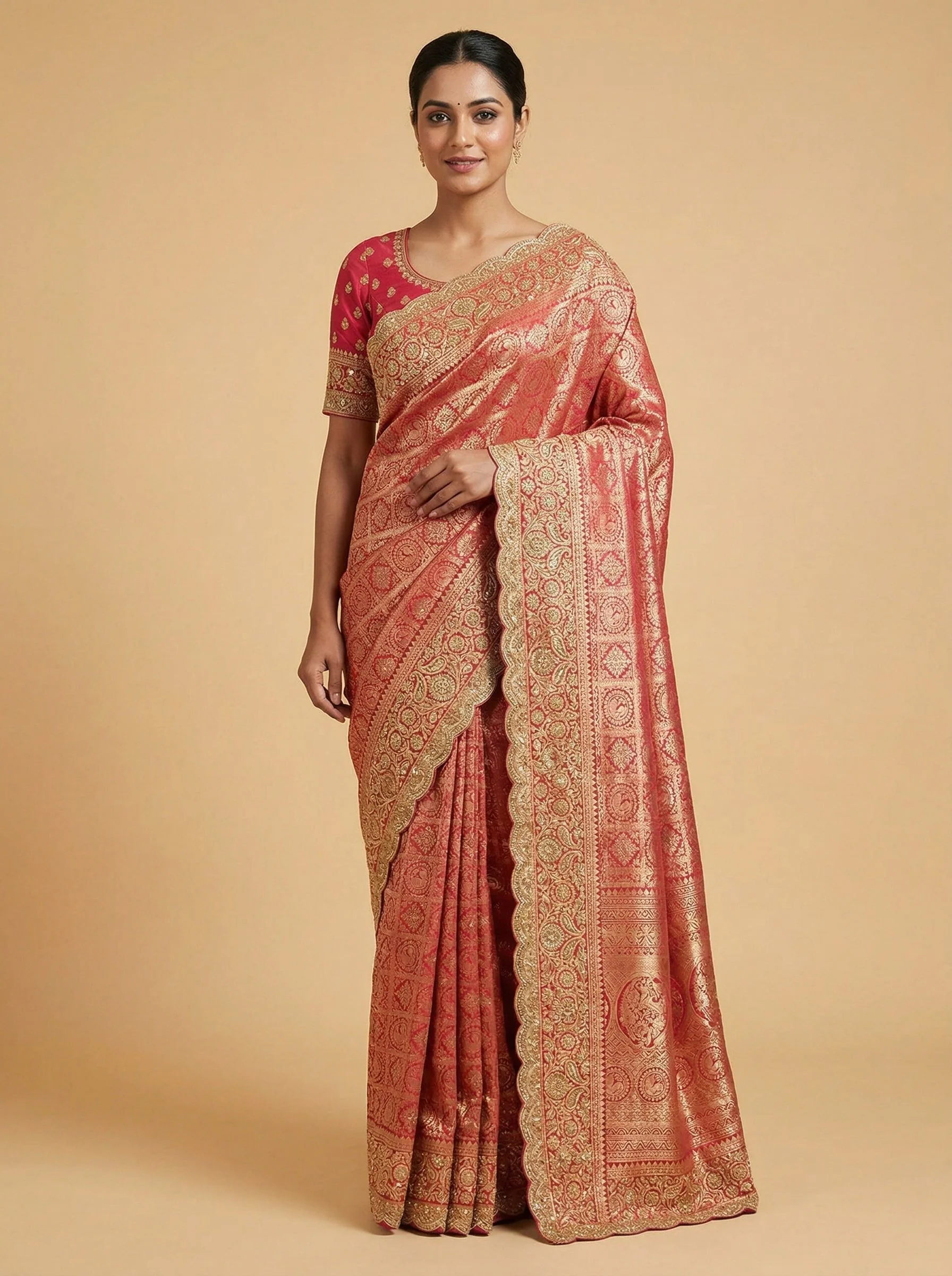 Rose Rani Embroidered Saree