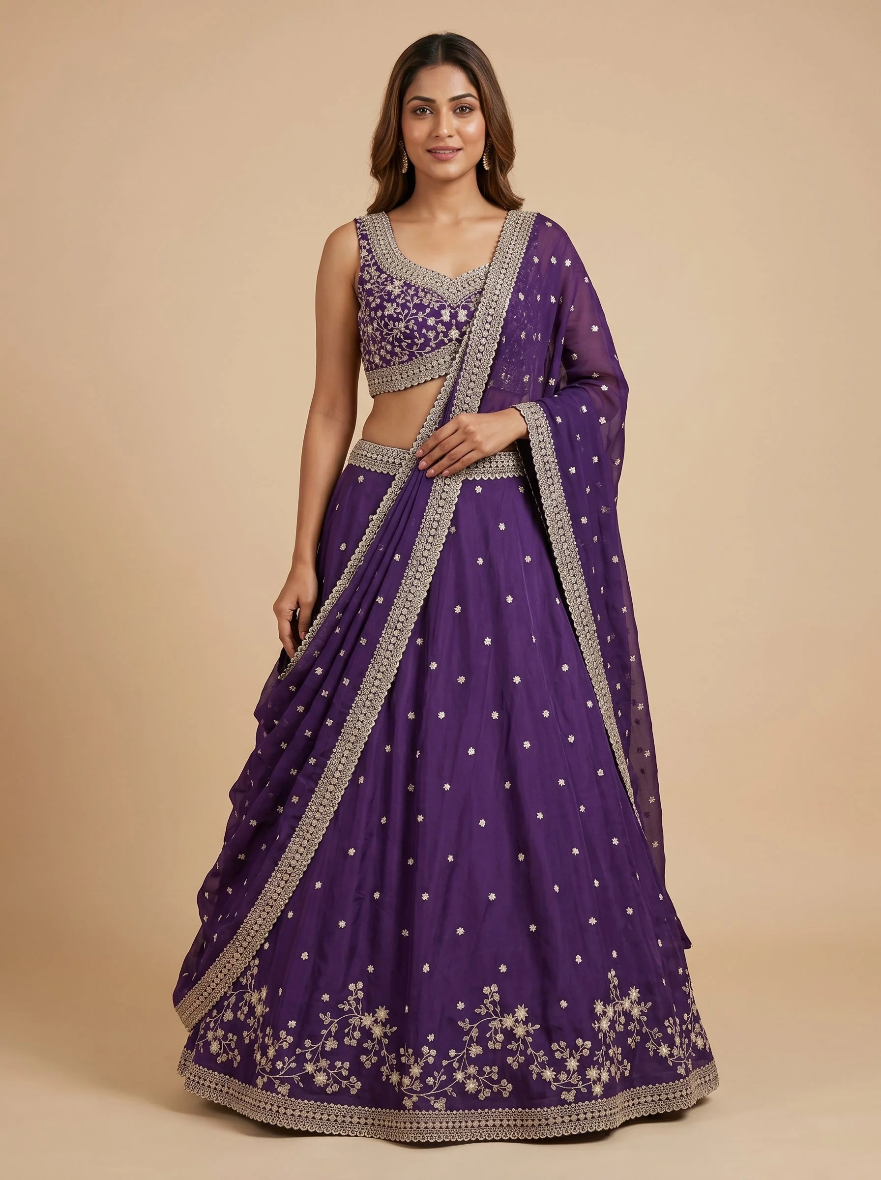 Royal Amethyst Lehenga