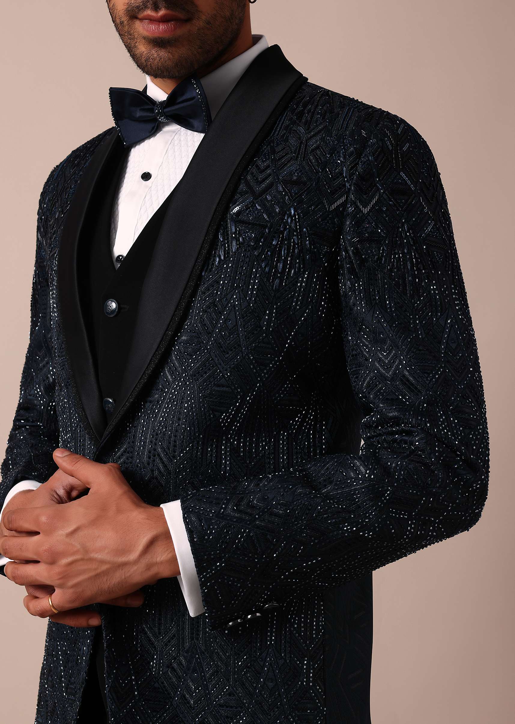 Royal Blue Tuxedo For Men - Image 8