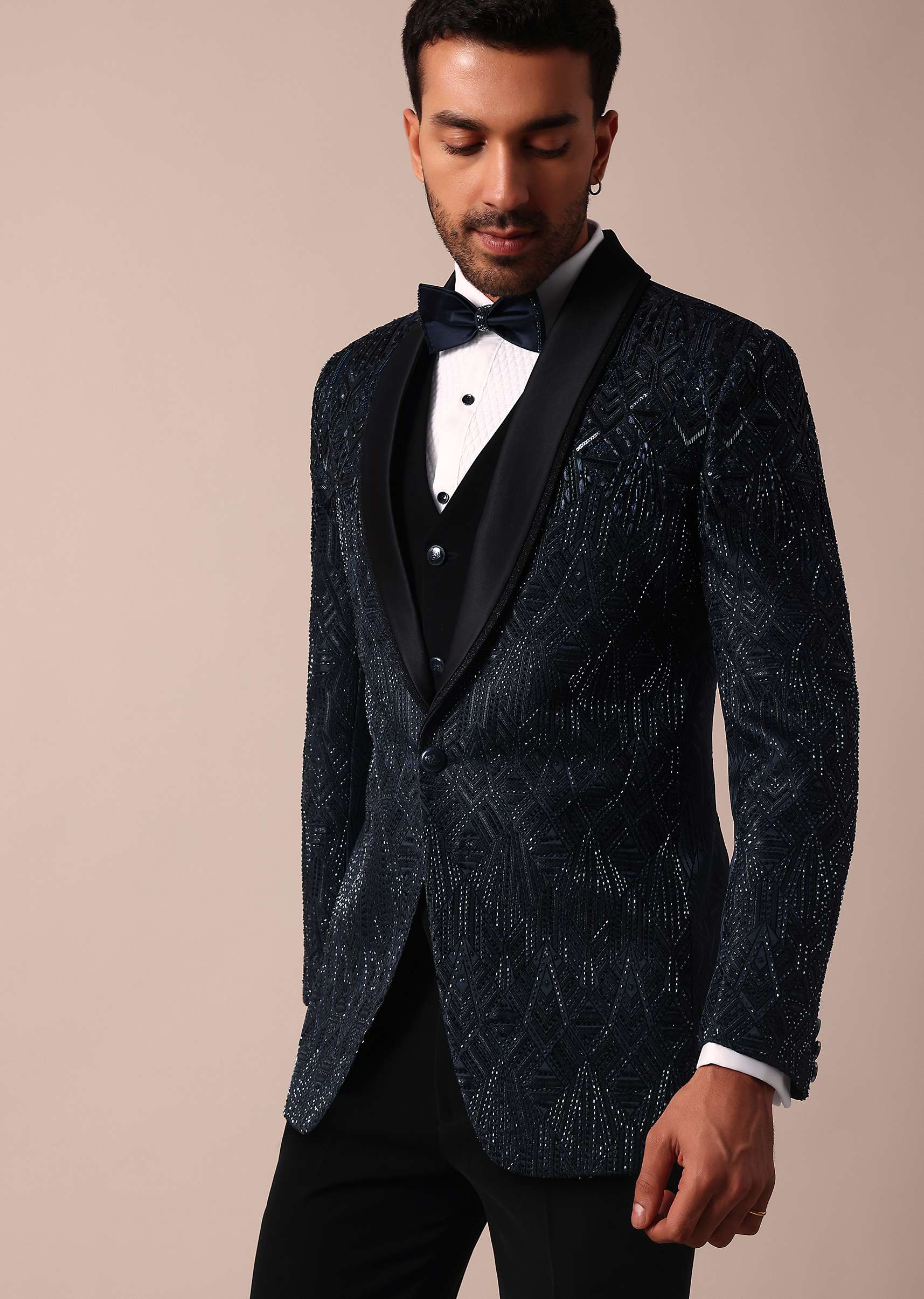 Royal Blue Tuxedo For Men - Image 9