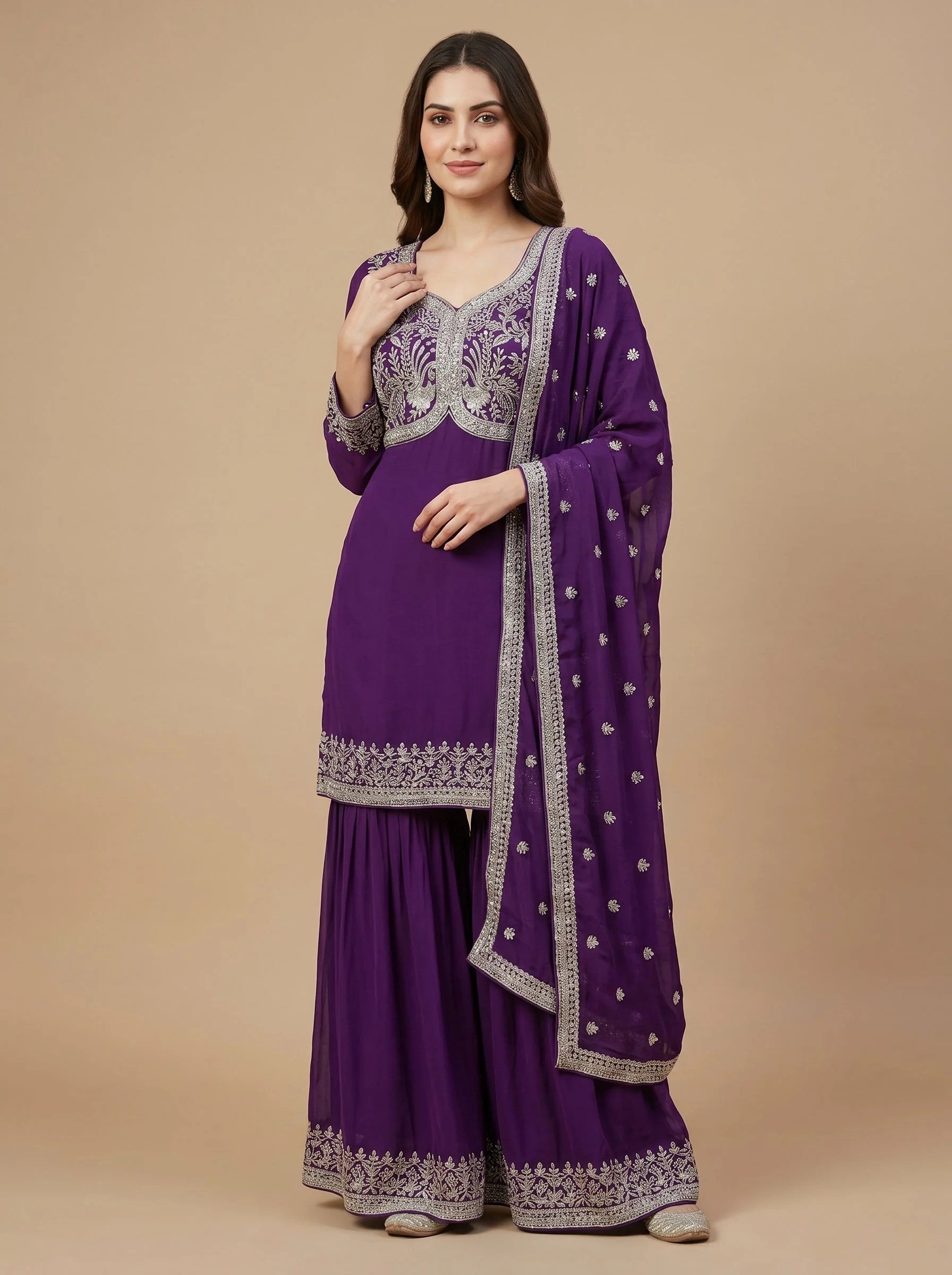 Royal Purple Anarkali