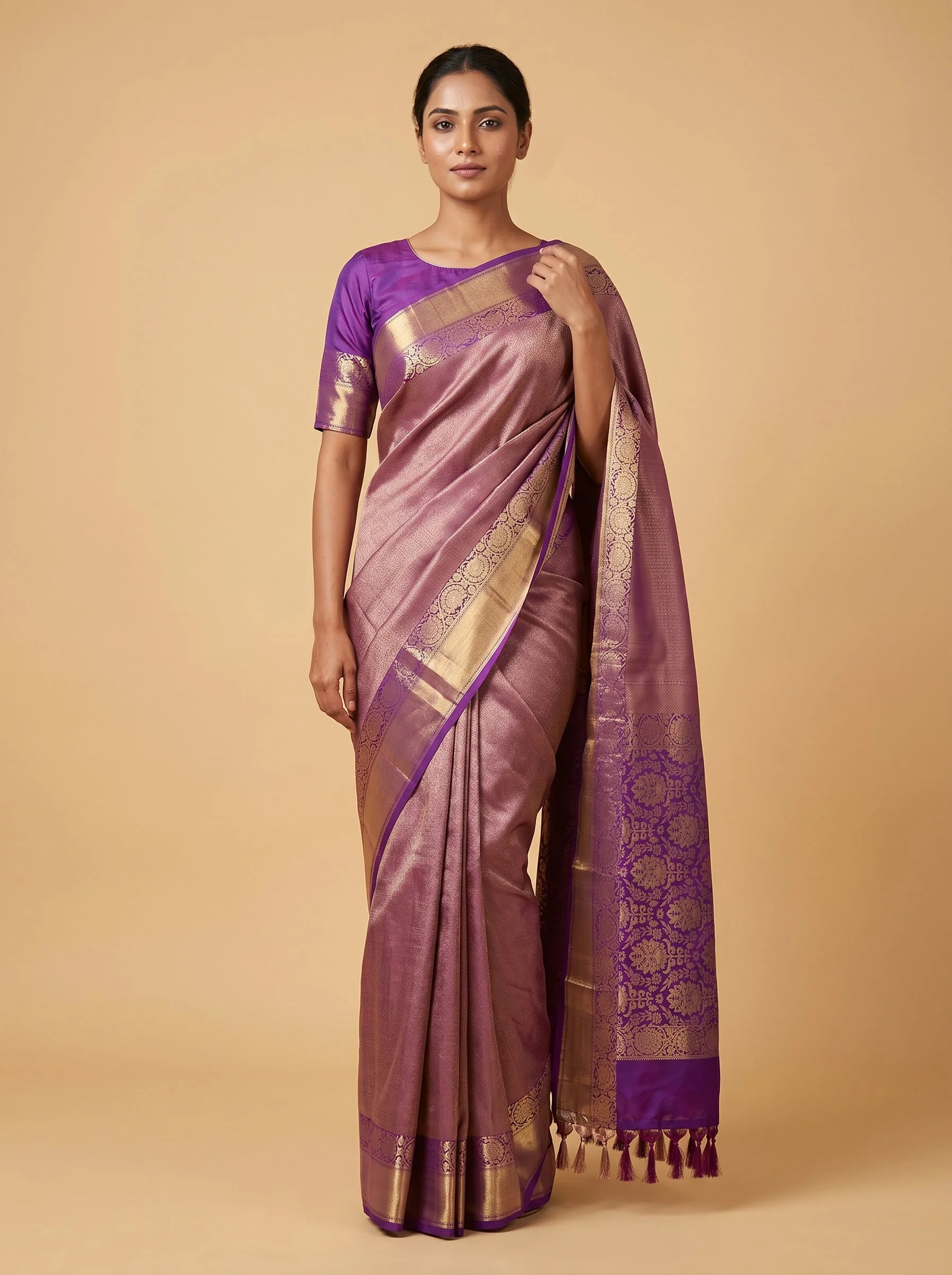 Royal Purple Charm Saree
