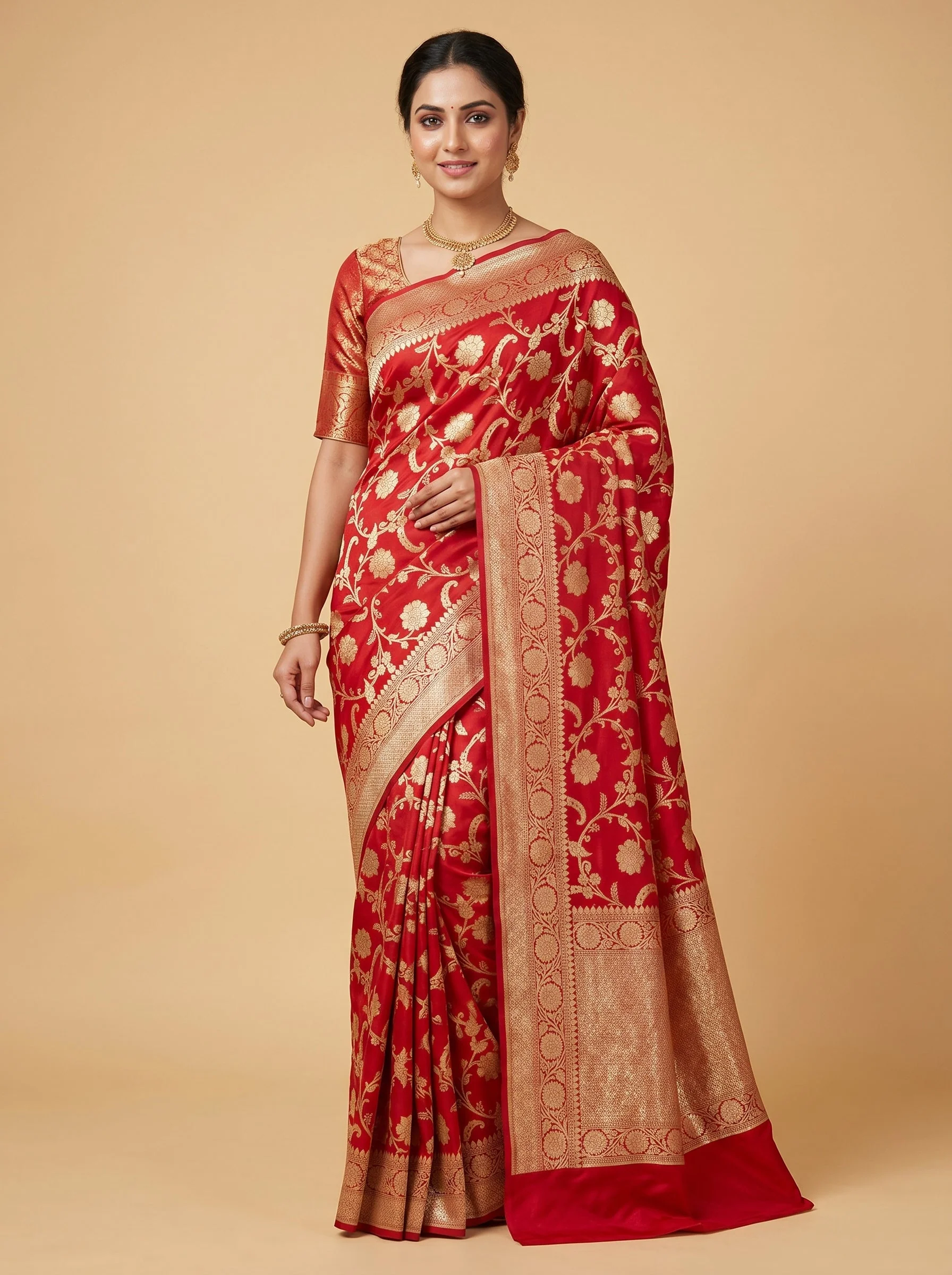 Ruby Ember Glow Saree