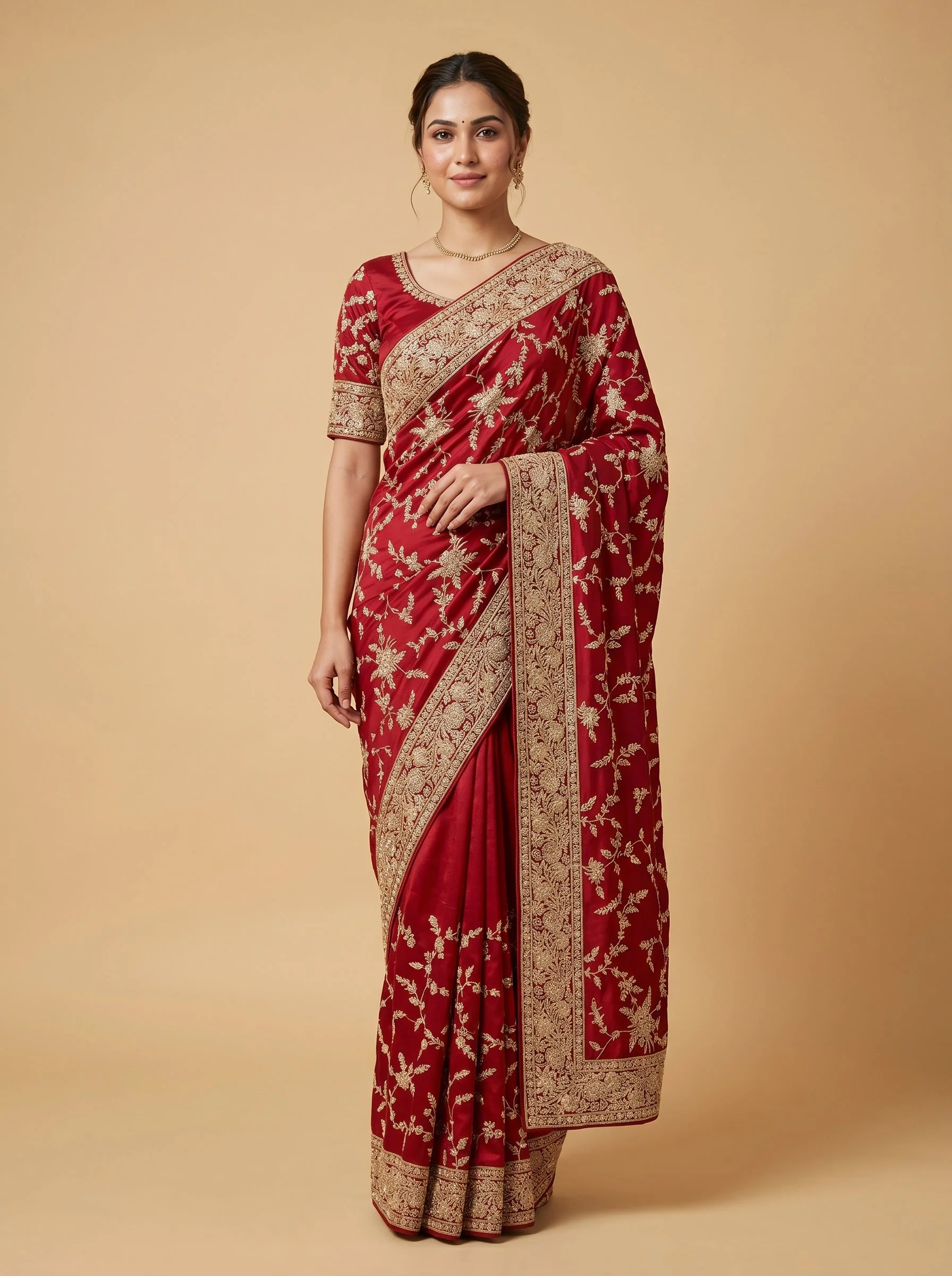 Ruby Gloss Shine Saree