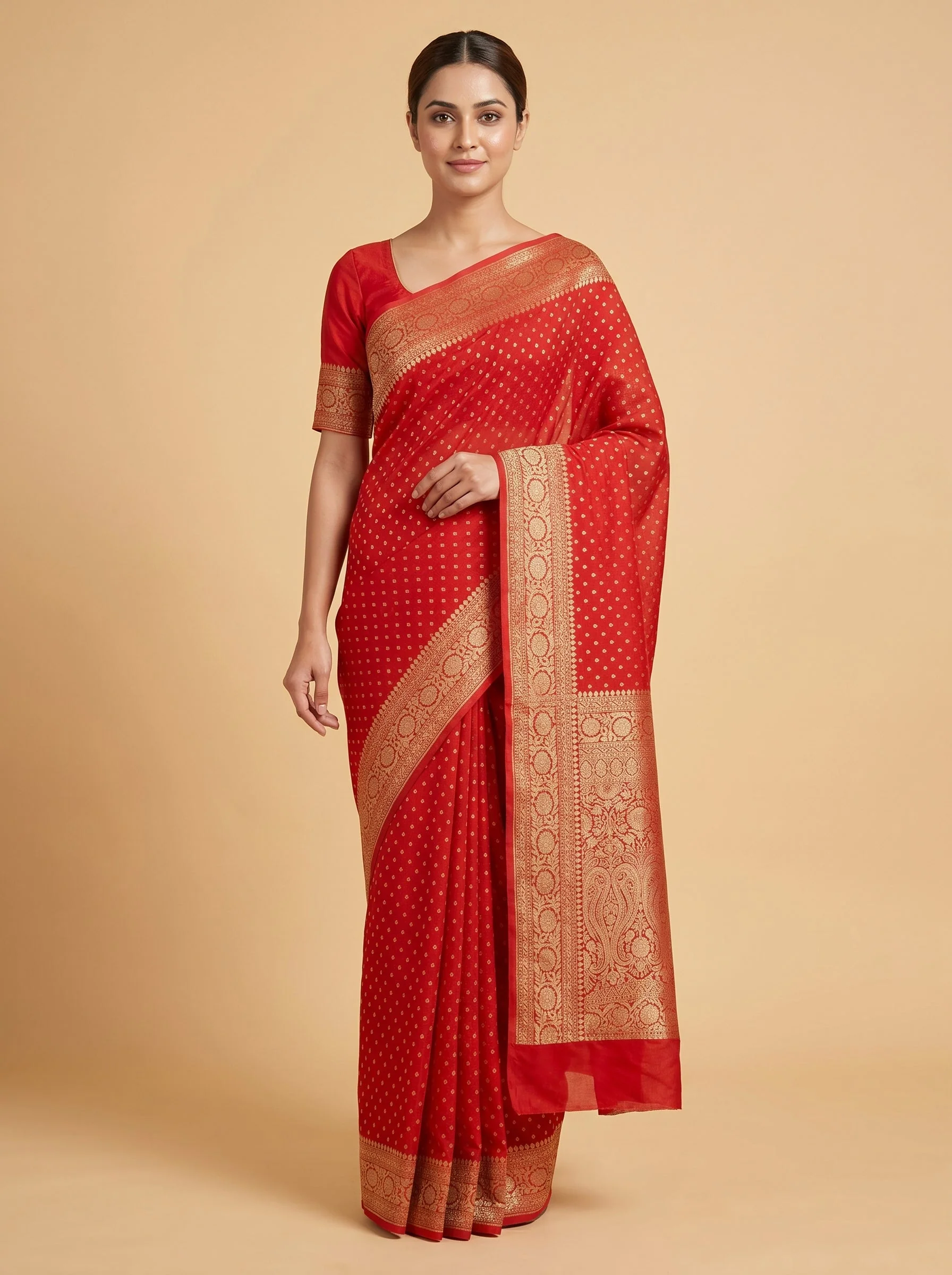Rust Earthy Warmth Handloom Saree