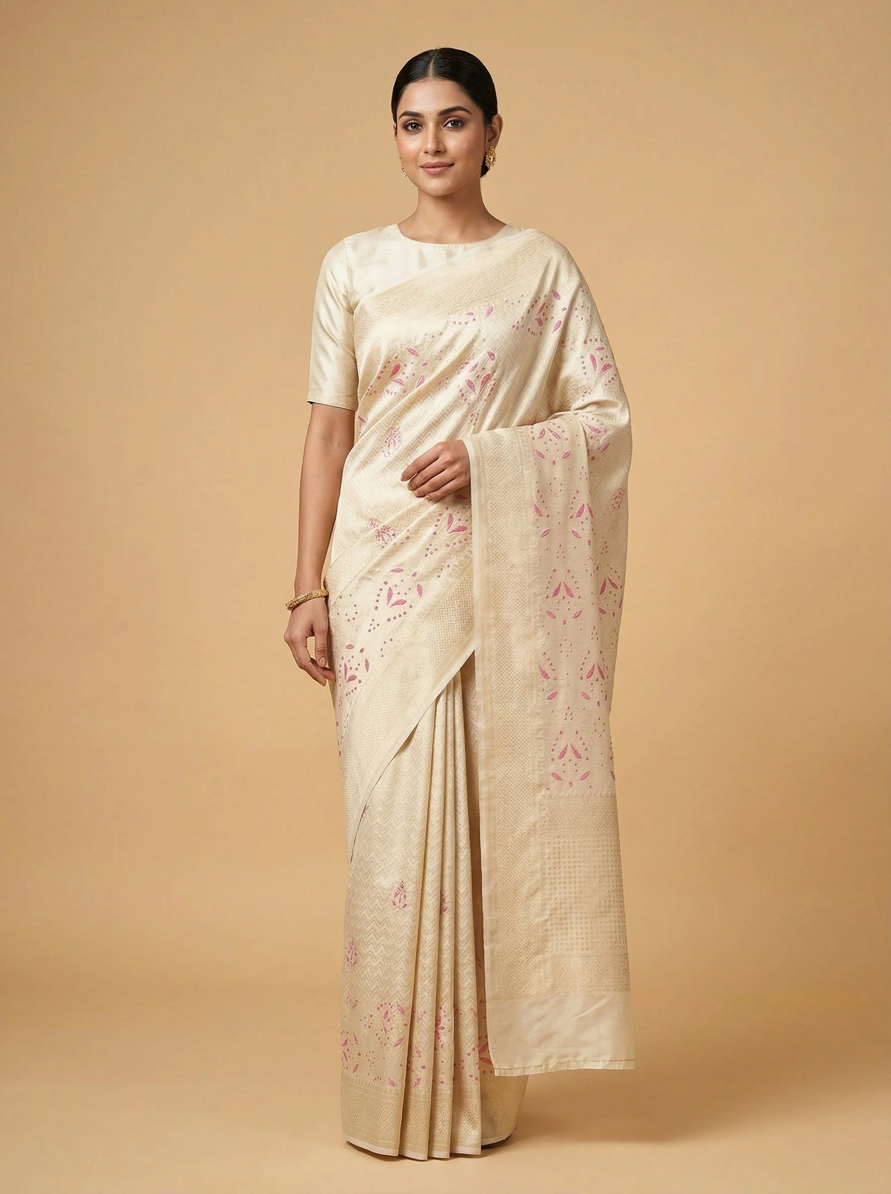 Sage Pista Handloom Saree