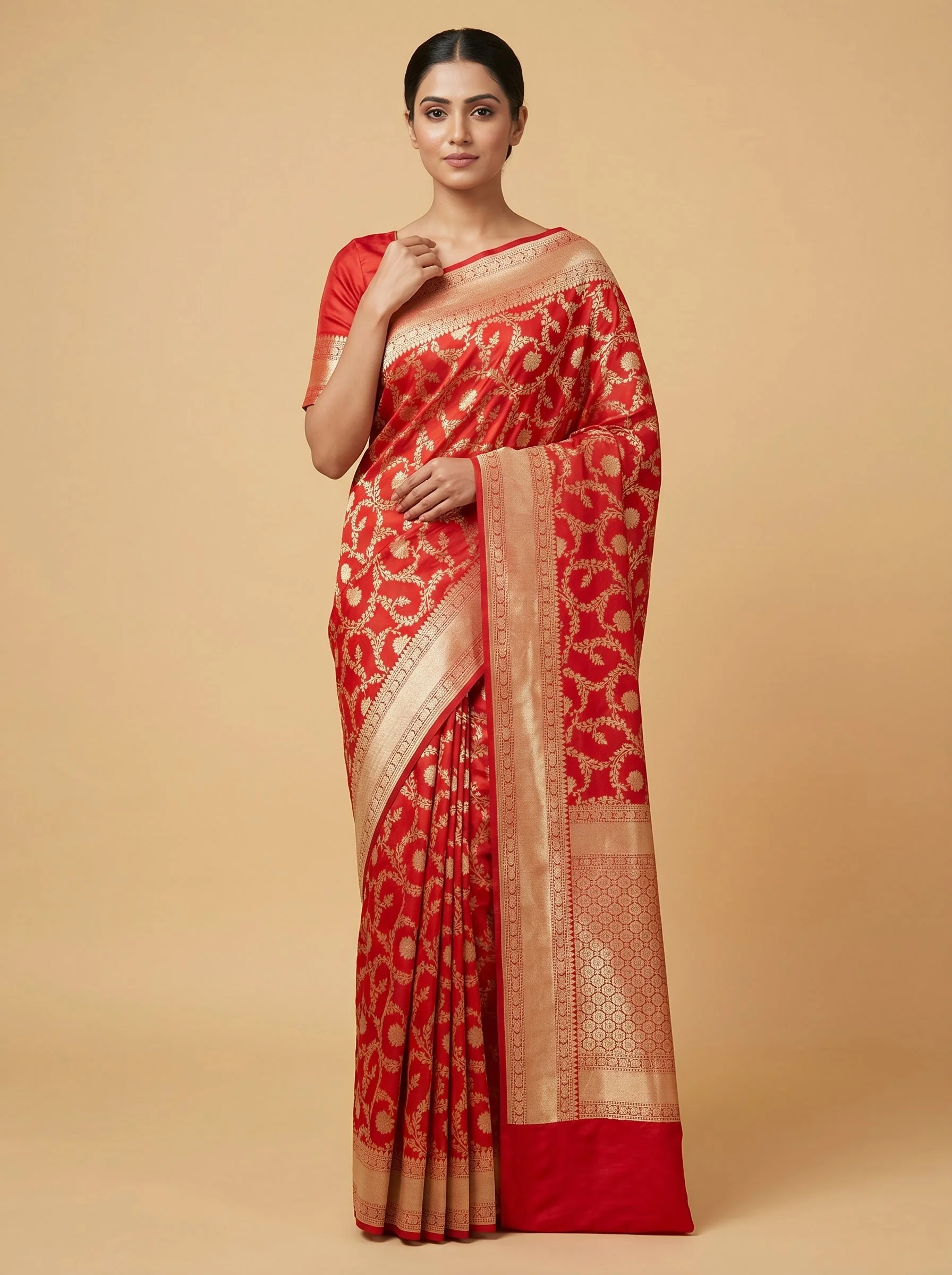 Scarlet Loom Glow Saree