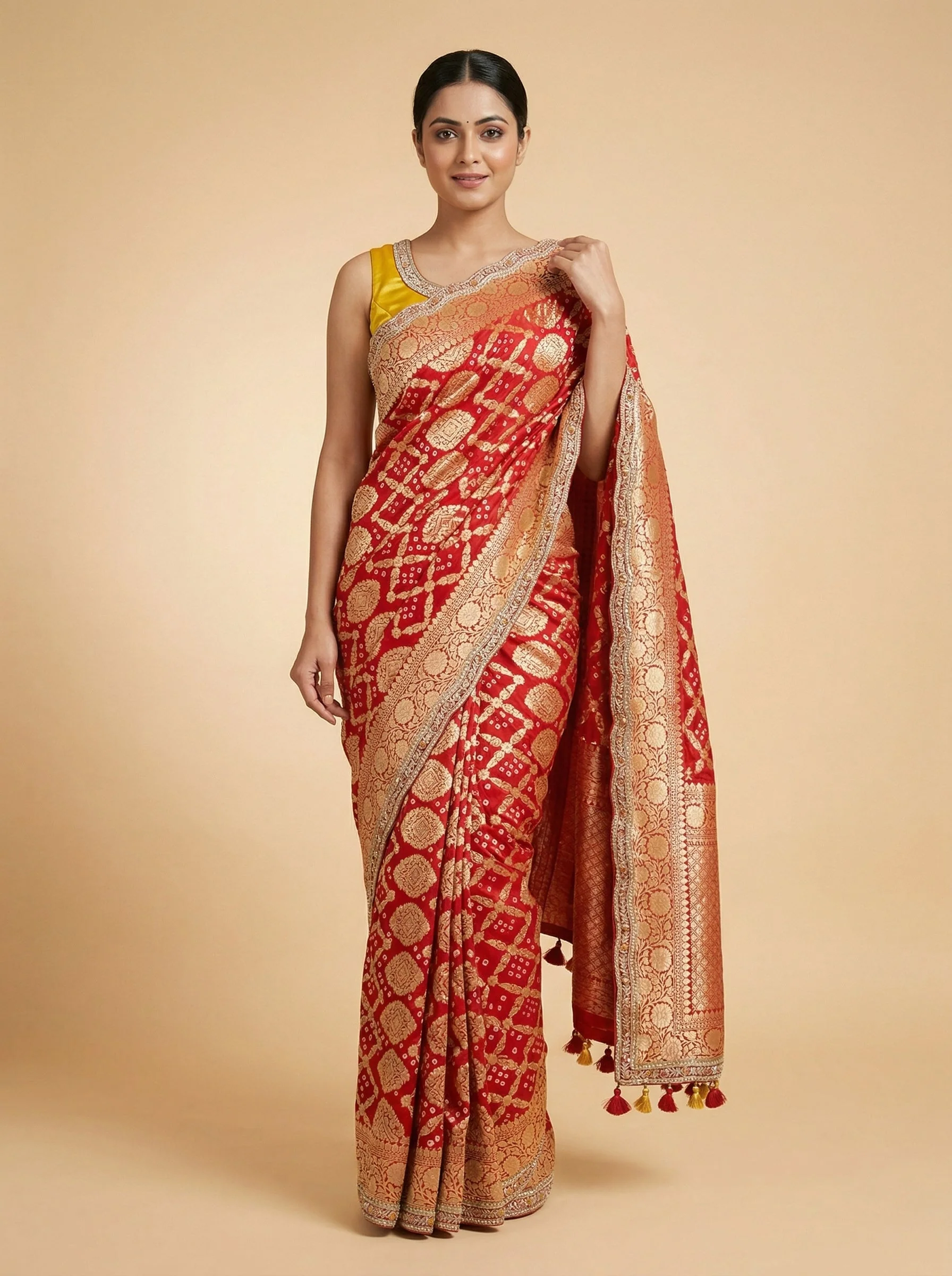 Scarlet Red Iconic Saree