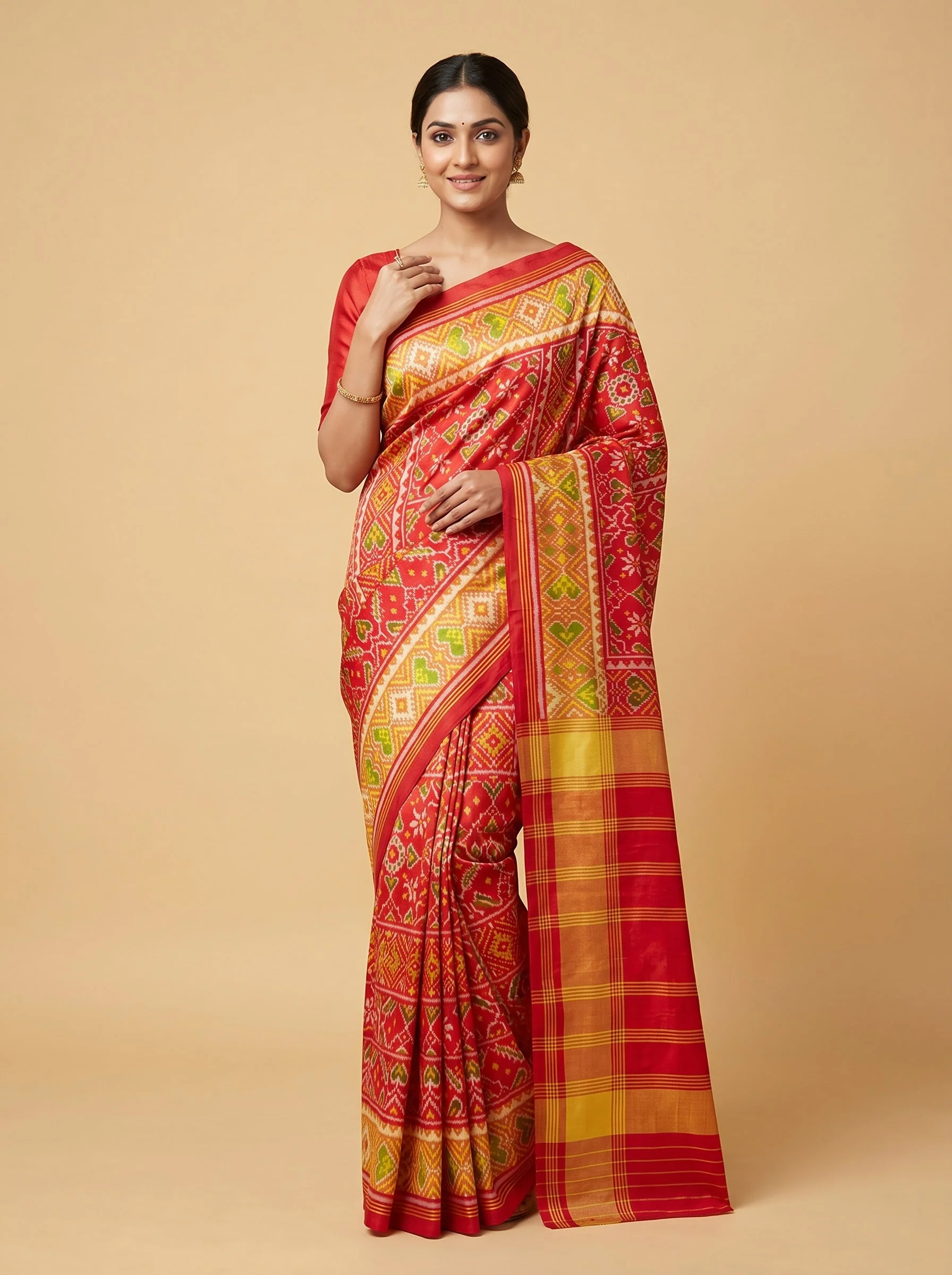 Scarlet Thread Radiance Saree