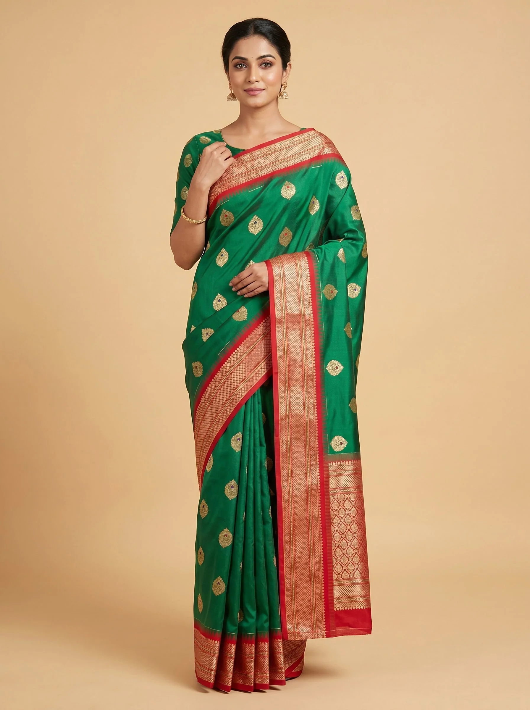 Sea Green Coastal Drift Handloom Saree