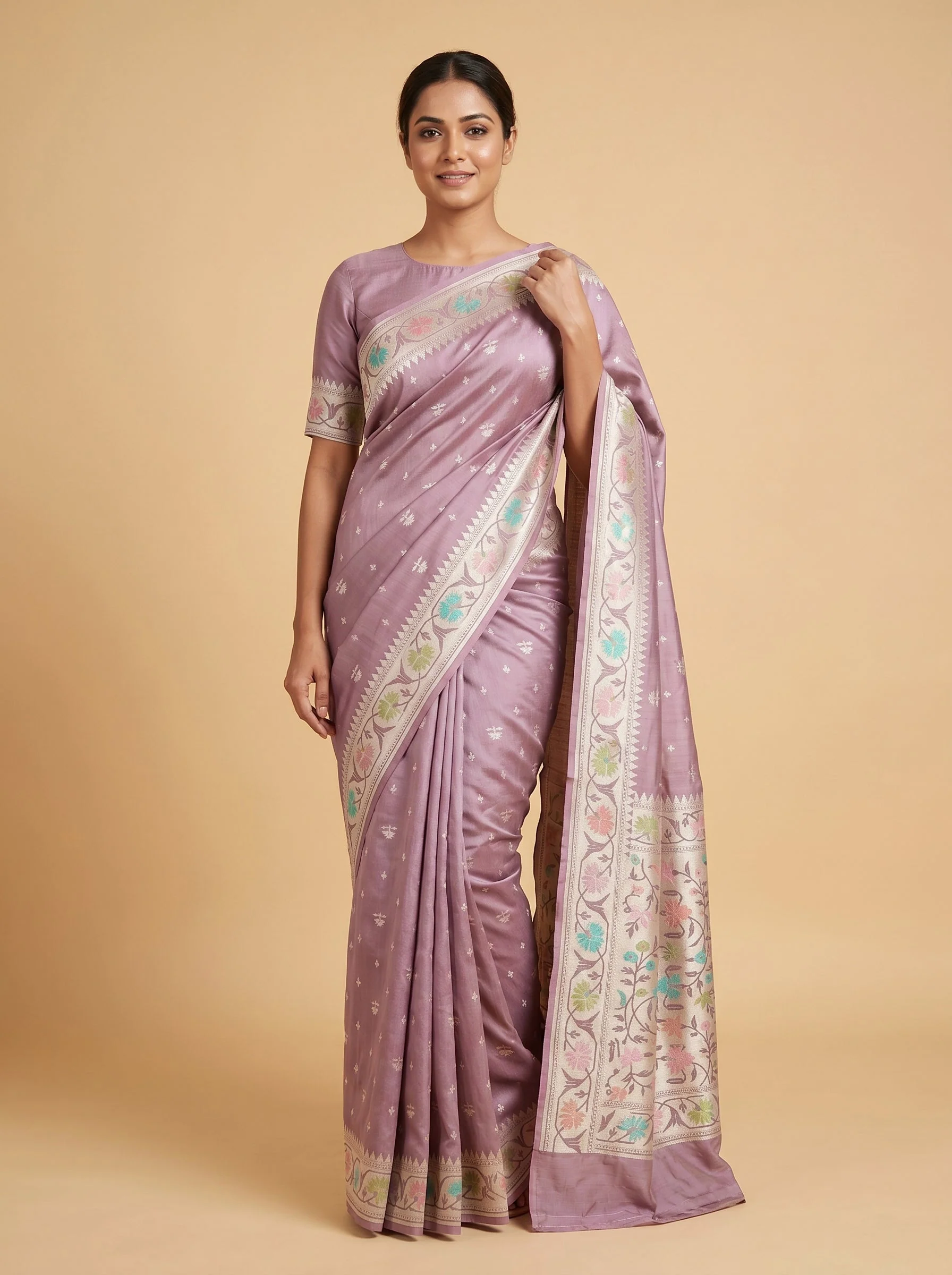 Sea Green Freshwave Embroidered Saree