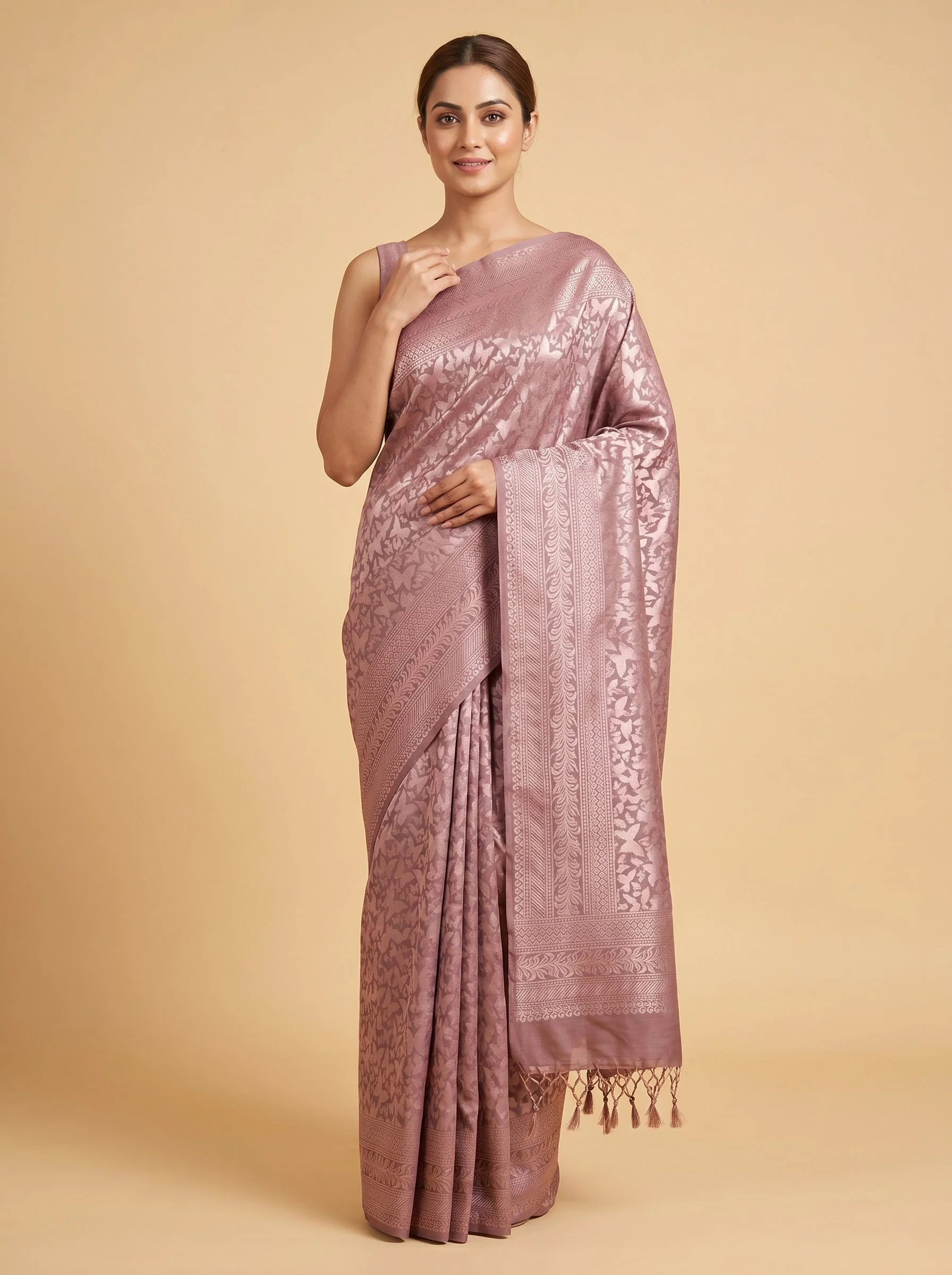 Silver Mist Grey Handloom Saree