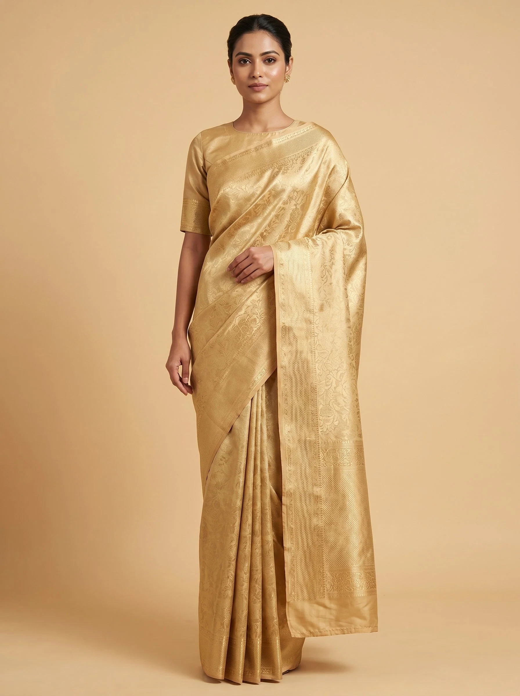 Spice Mustard Handloom Saree