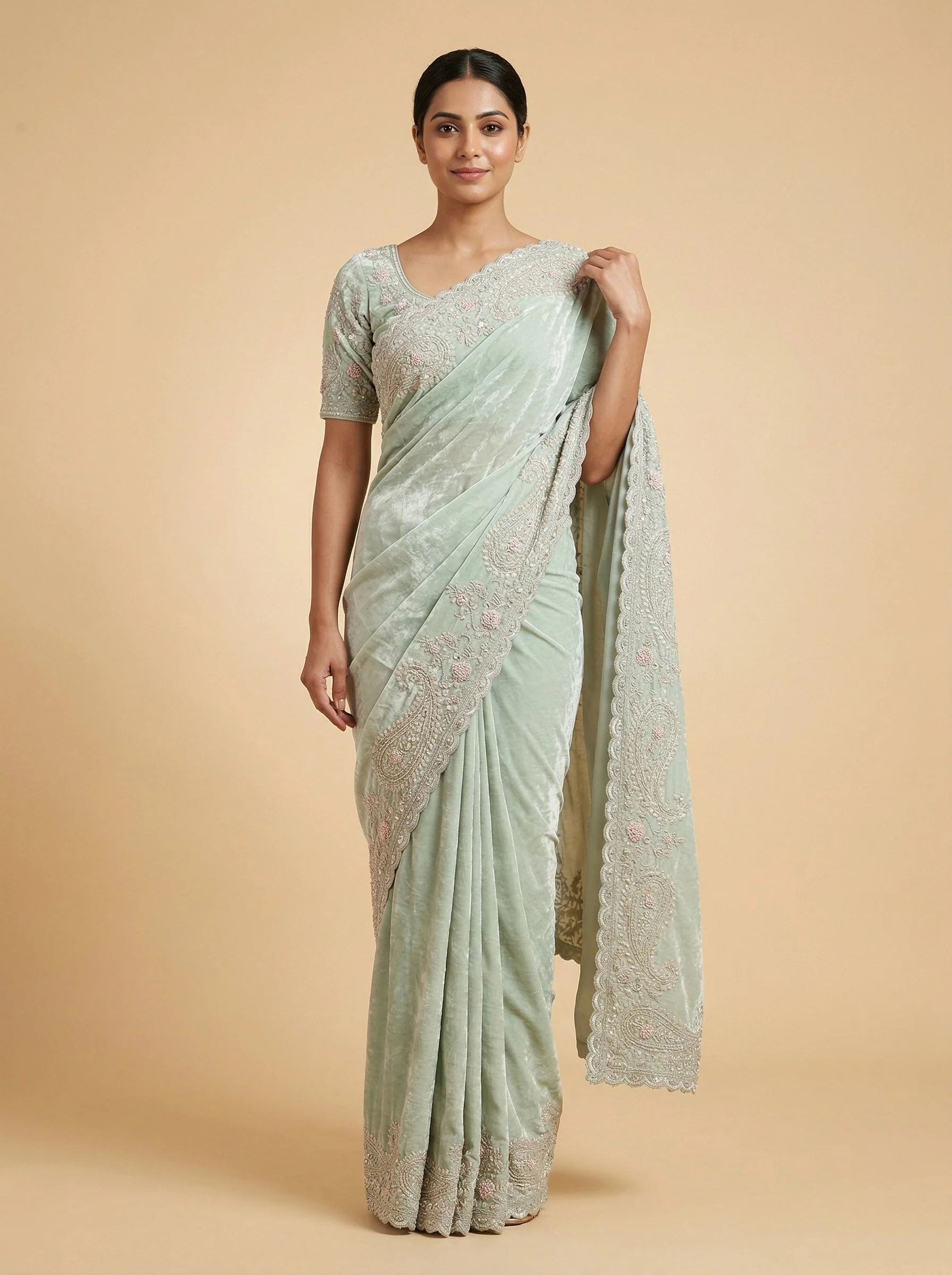 Sterling Silver Contemporary Saree