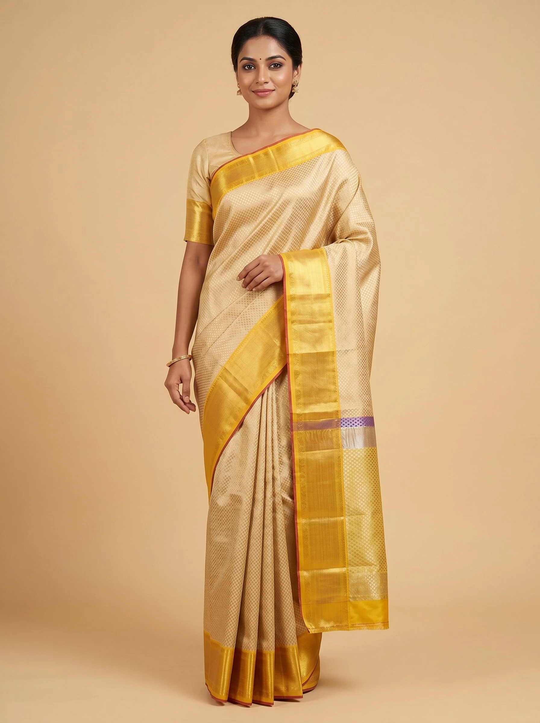 Sunshine Yellow Radiance Saree