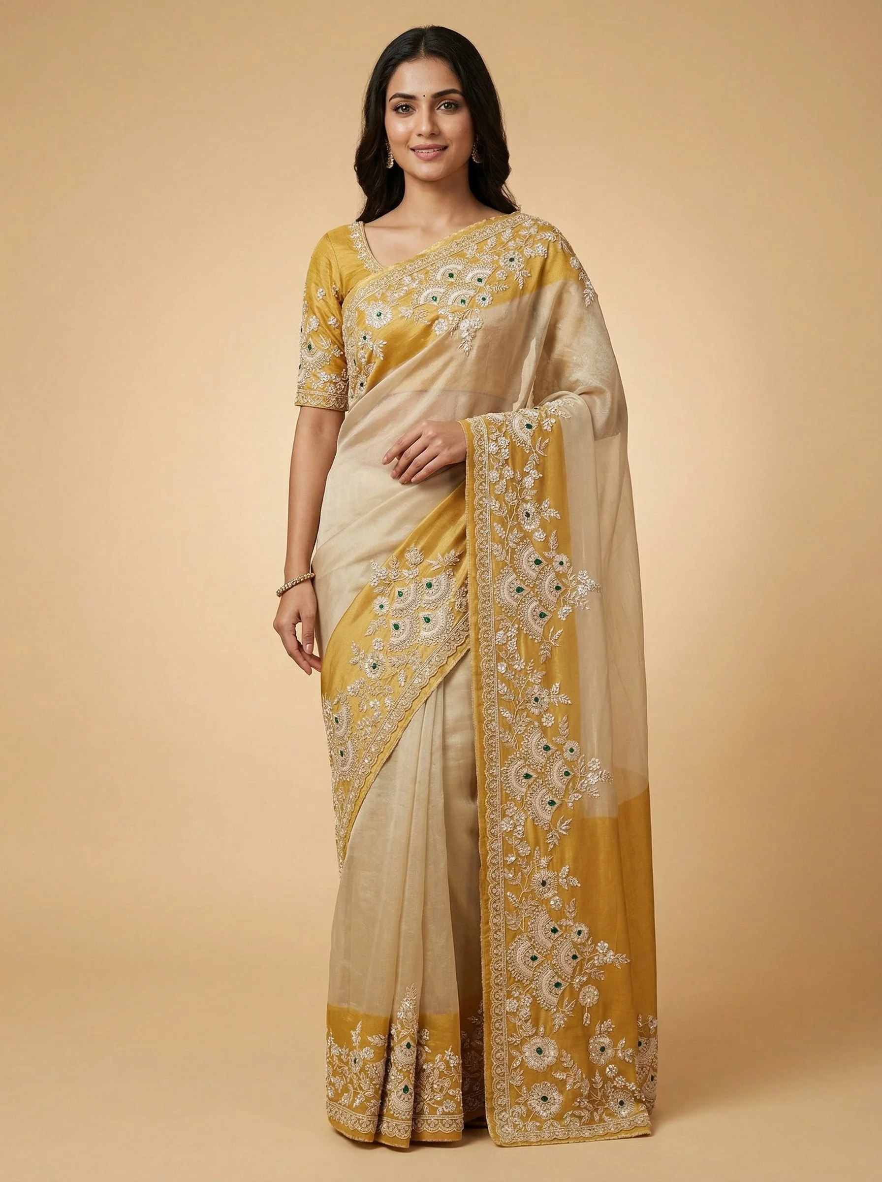 Sunshine Yellow Radiant Saree