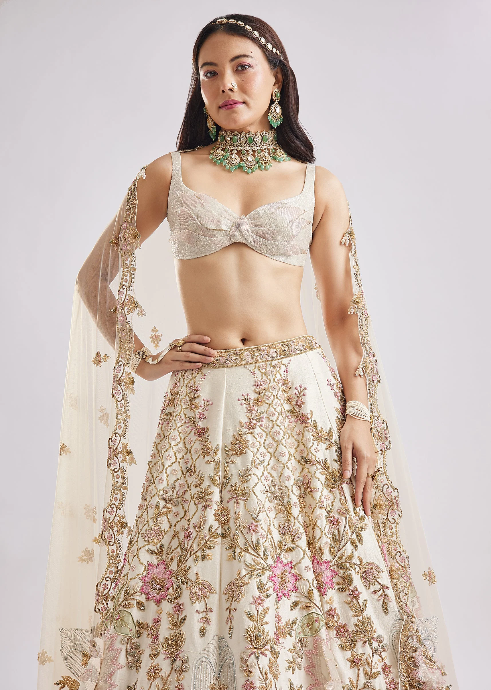 The Regal Off White Bridal Masterpiece - Image 5