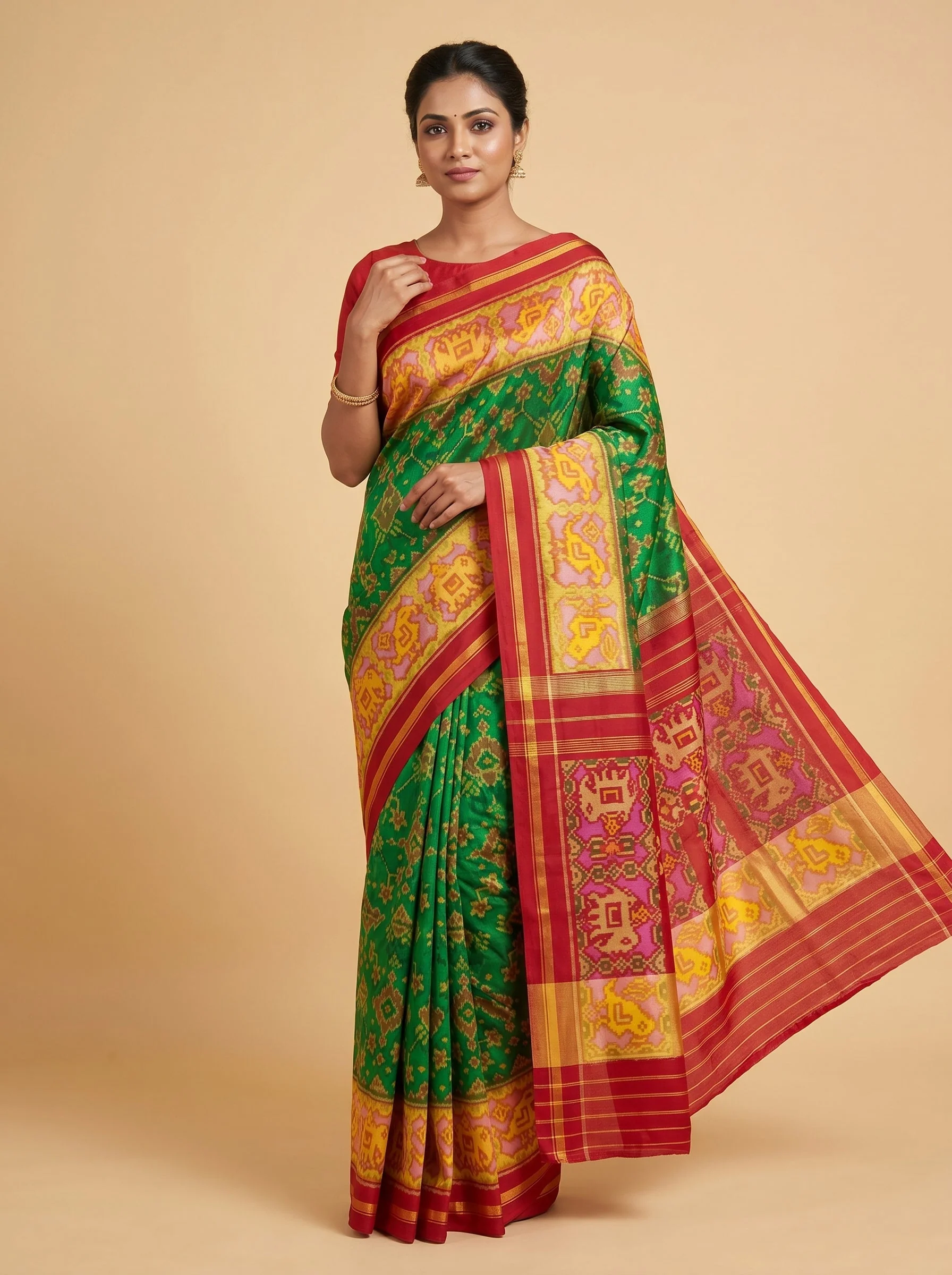 Verdant Green Grace Saree