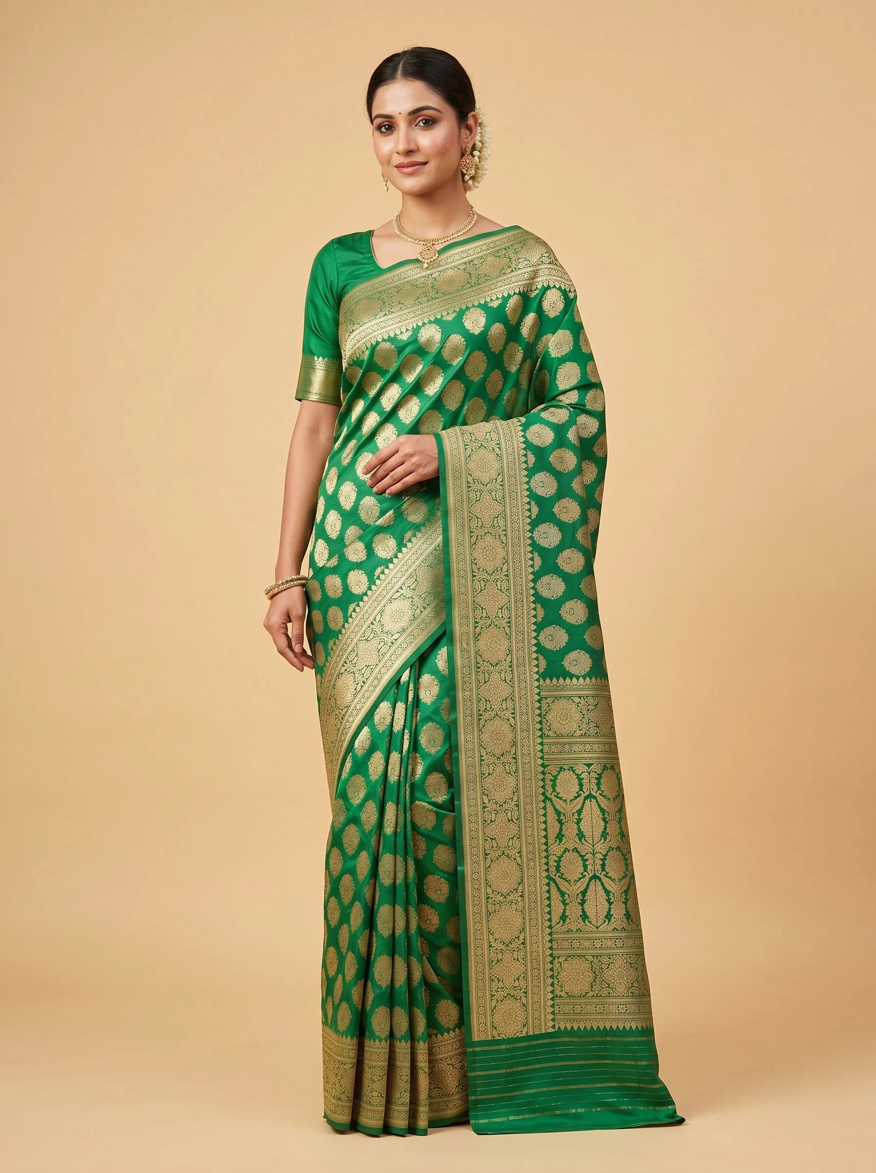 Verdant Green Saree