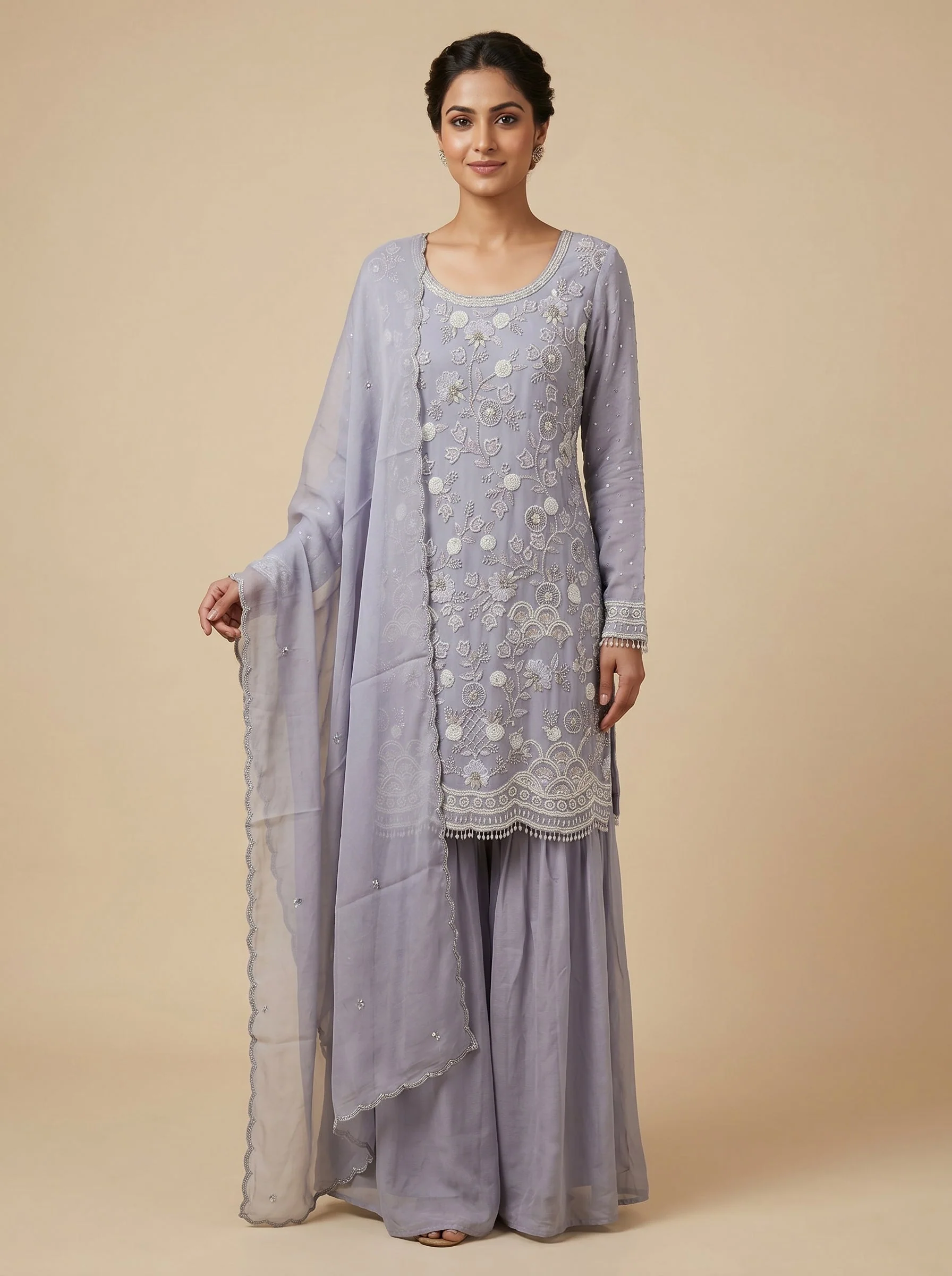 Violet Aura Palazzo Set
