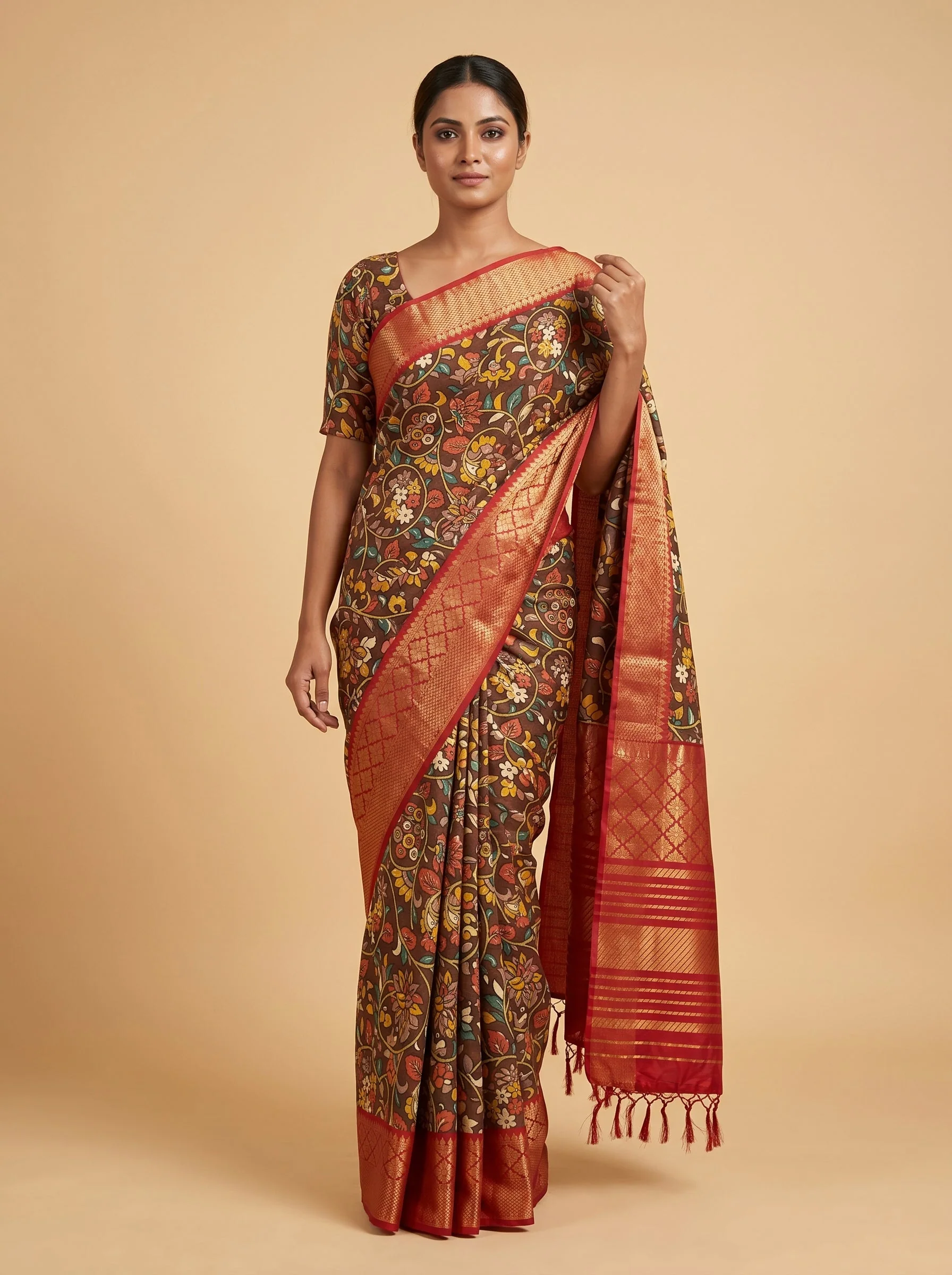 Walnut Handloom Saree