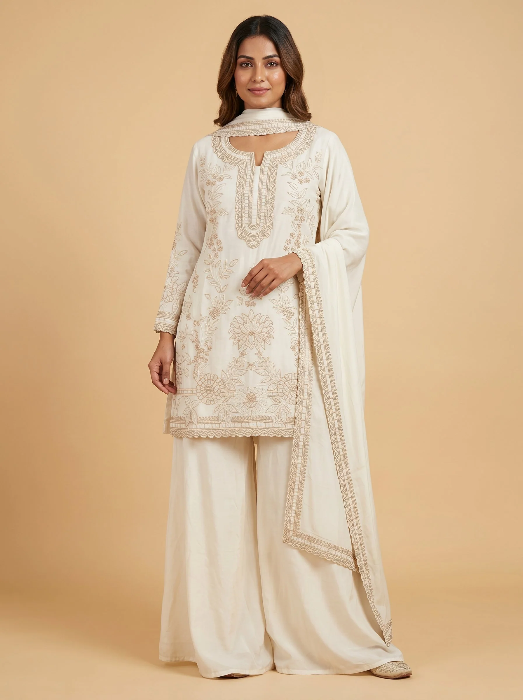 White Pure Dhoti Set