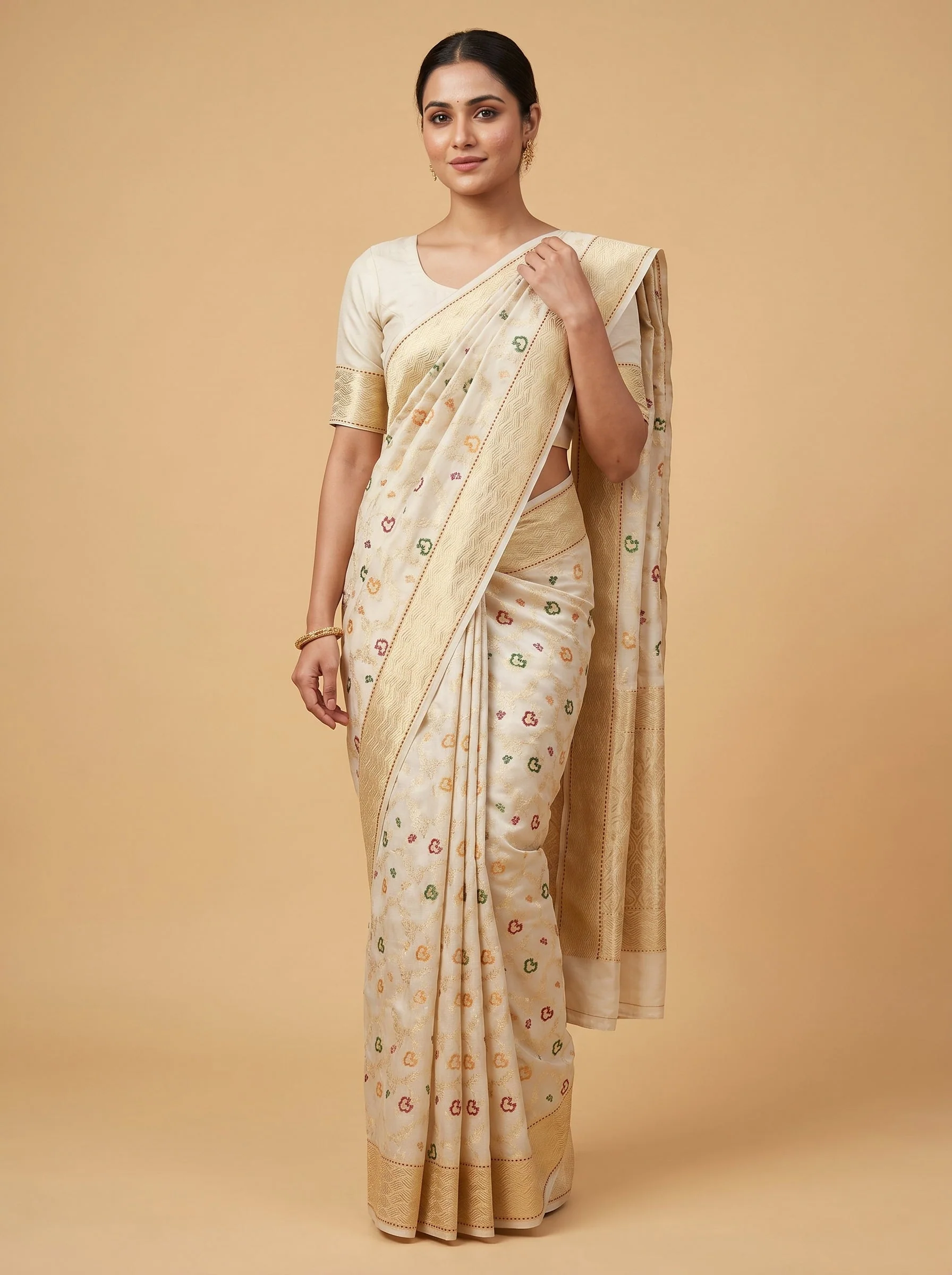 White Sophistique Handloom Saree