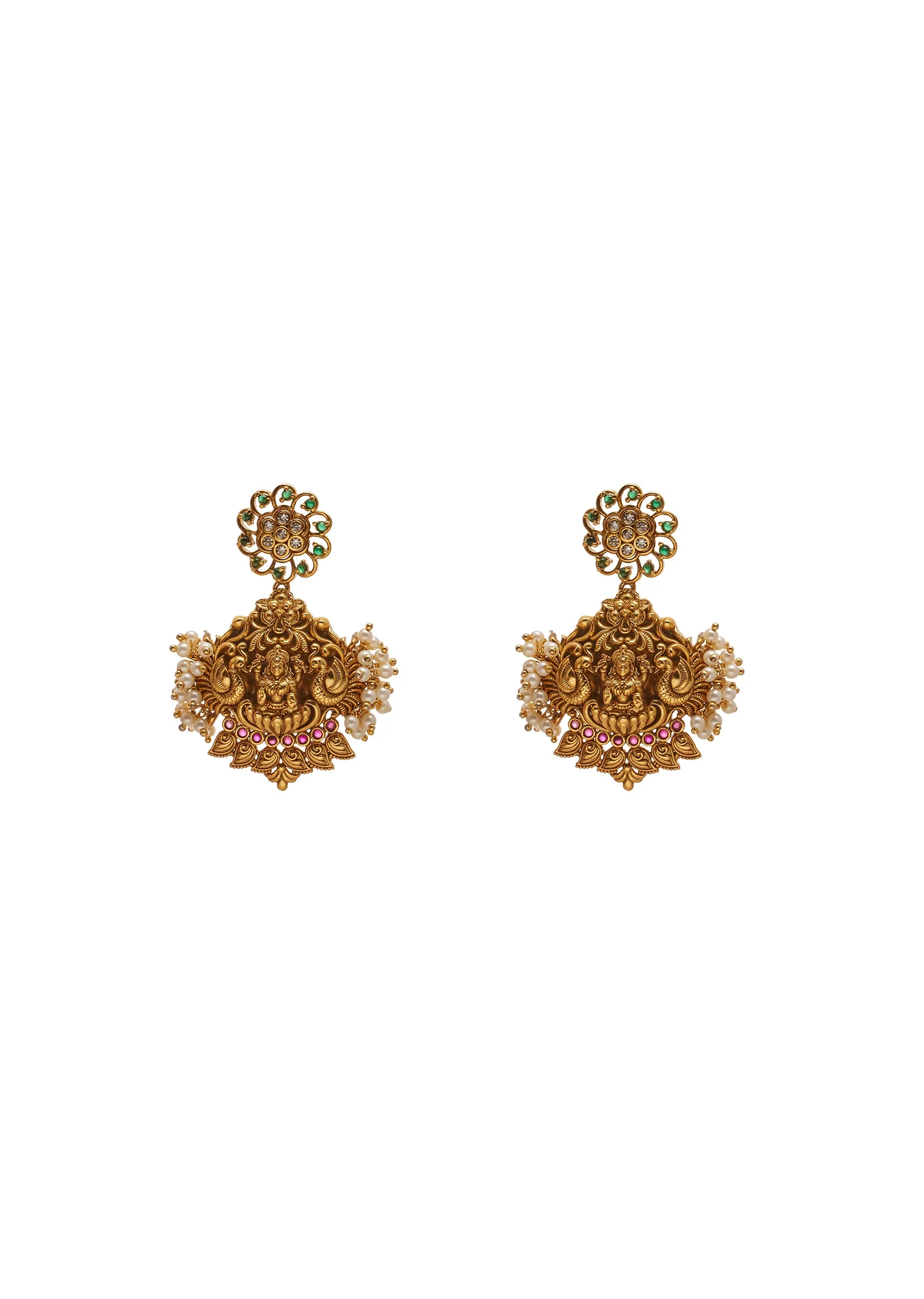 White Stone And Pearl Kundan Choker - Image 3
