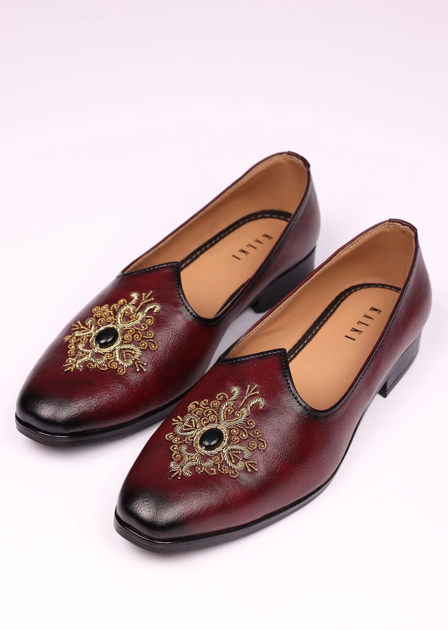 Wine Handwork Jutti For Men - Image 5