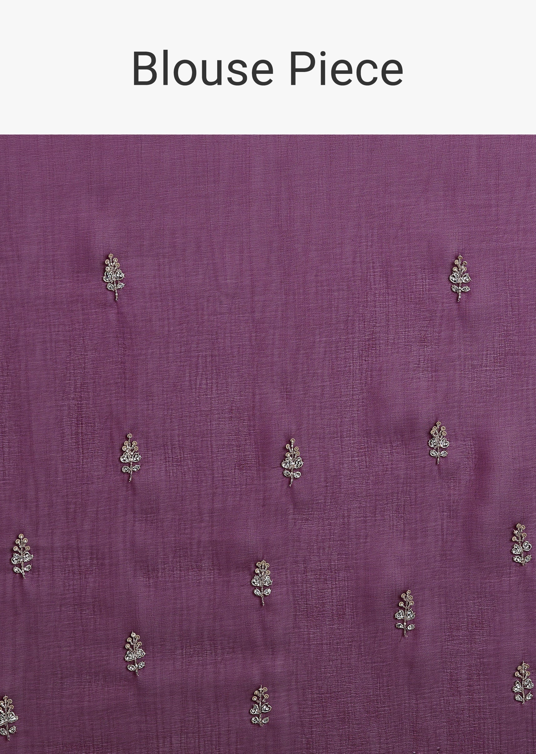 Wine Organza Saree With Cutdana And Sequins Border - Image 10