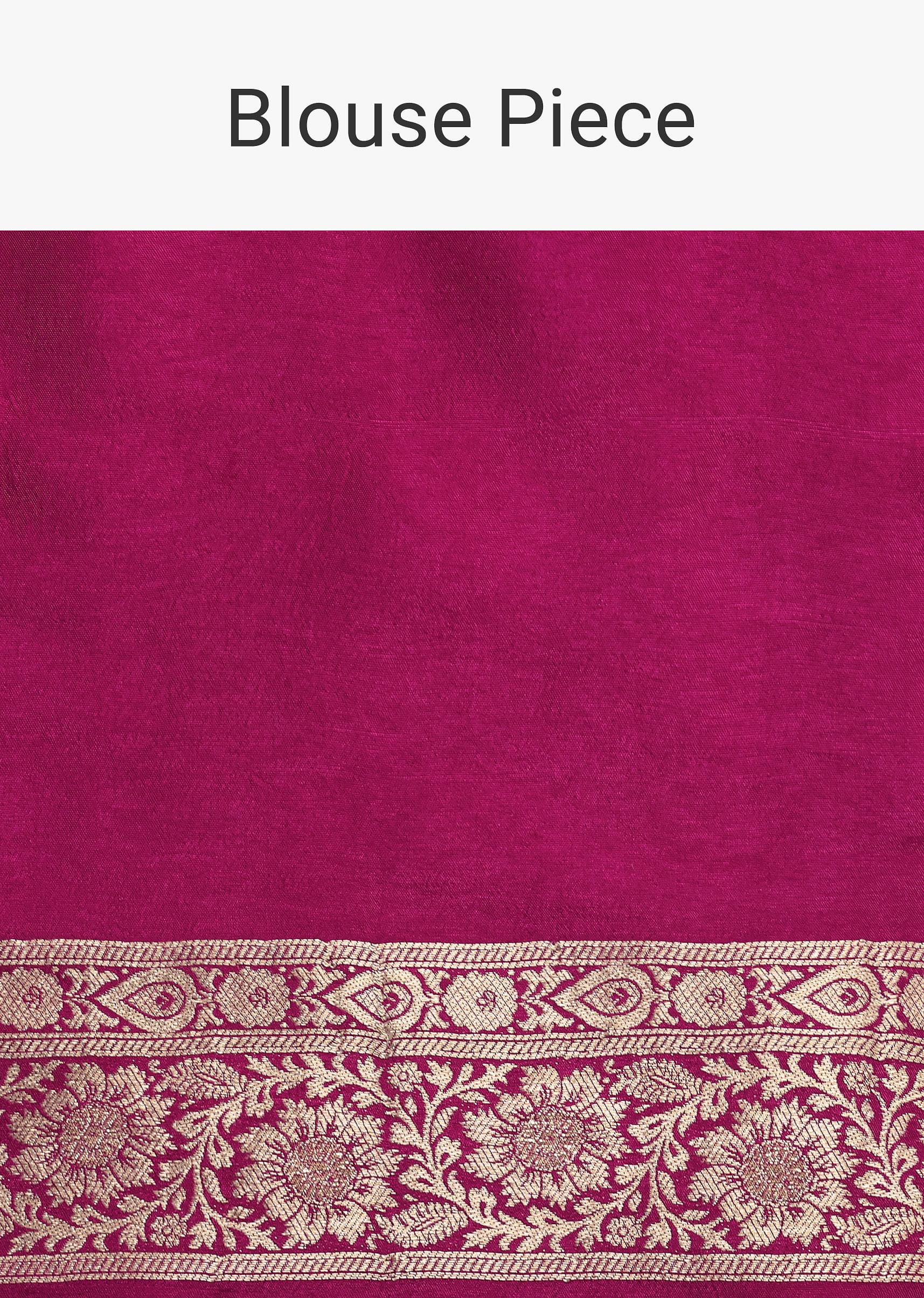 Wine Silk Saree with Butta Detail And Unstitched Blouse Piece - Image 9