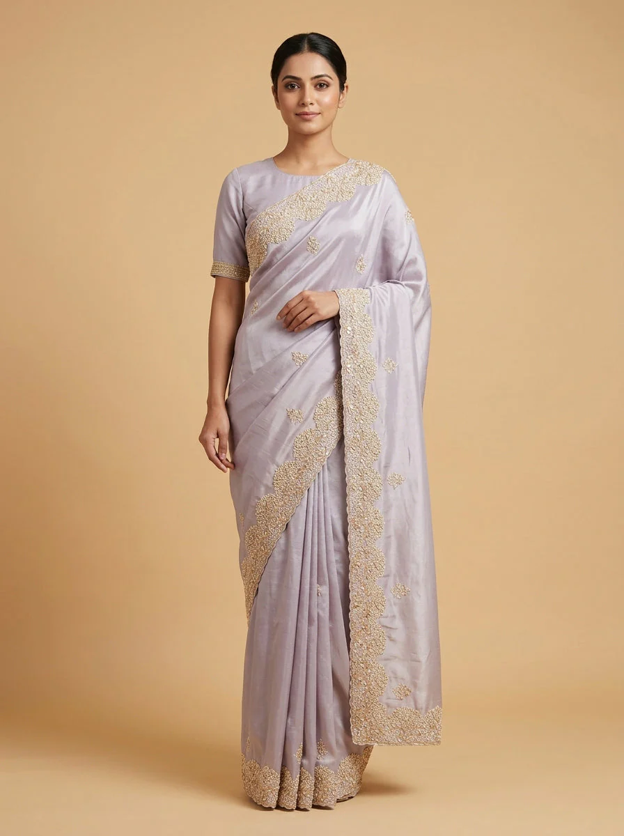 Wisteria Bloom Lavender Luxe Dream Saree