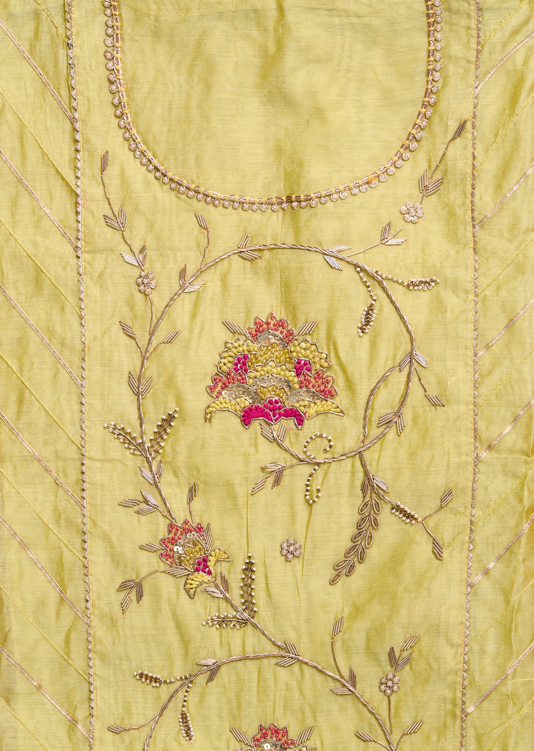 Yellow Chanderi Suit - Image 2