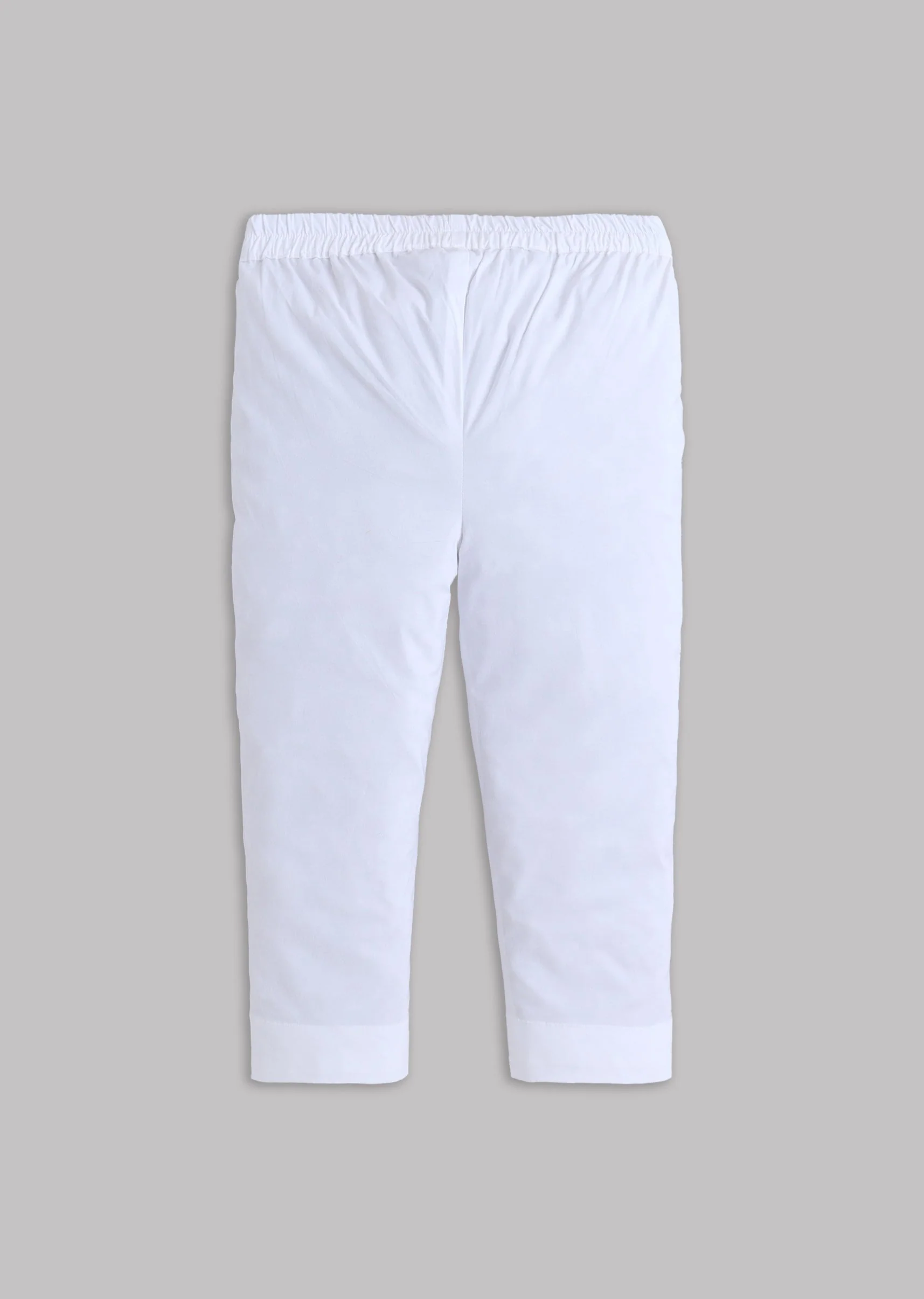 Yellow Embroidered Kurta Set With Pants For Boys - Image 6