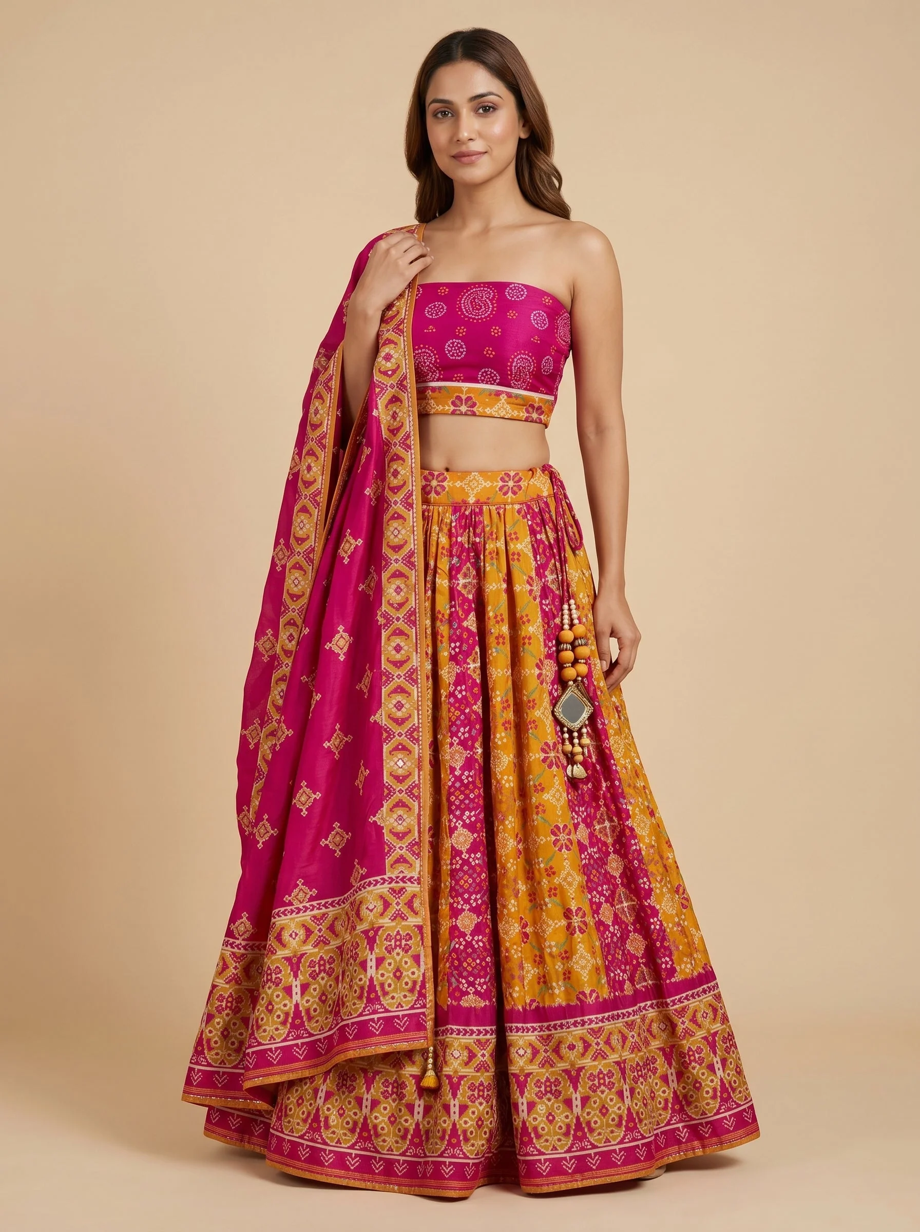 Yellow Marigold Bridesmaid Lehenga