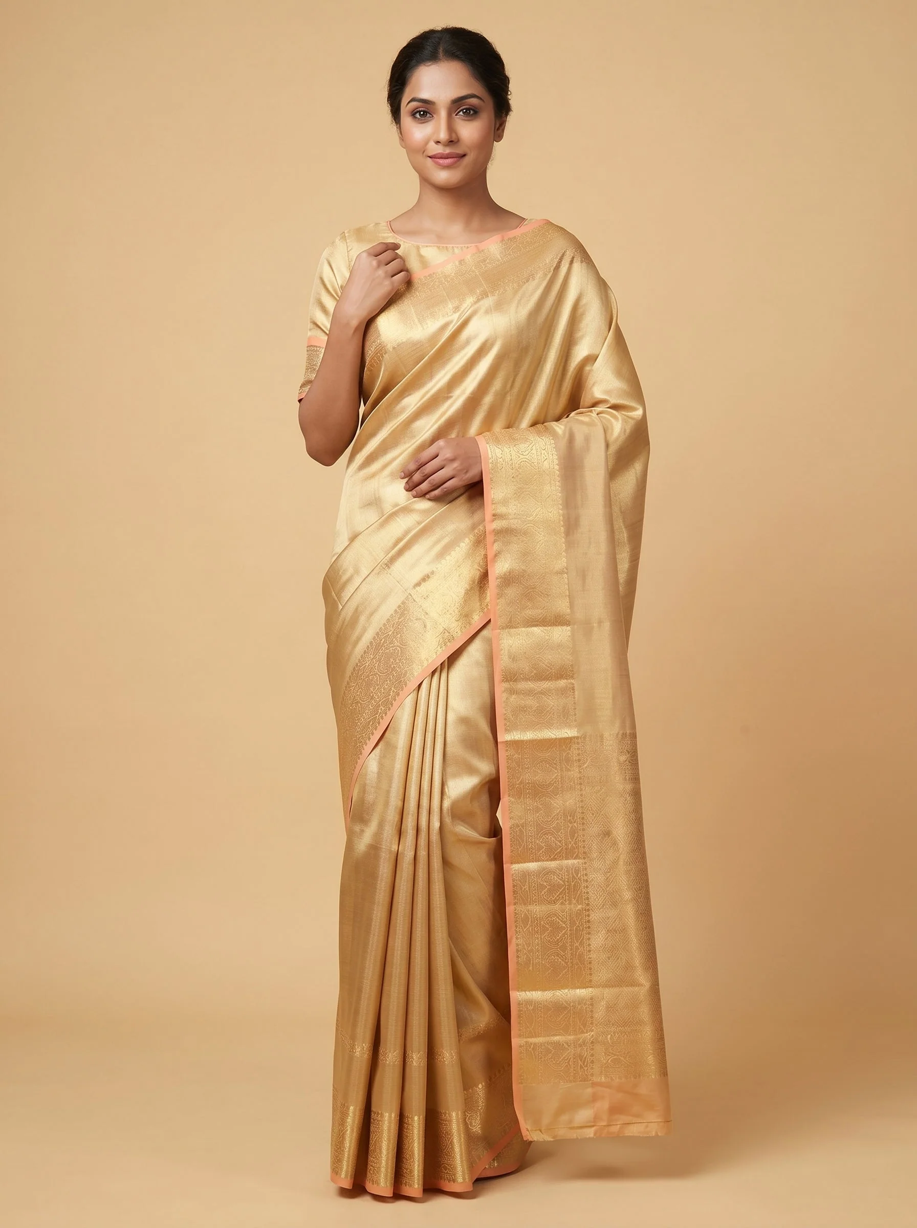 Yellow Sunbeam Glow Handloom Saree