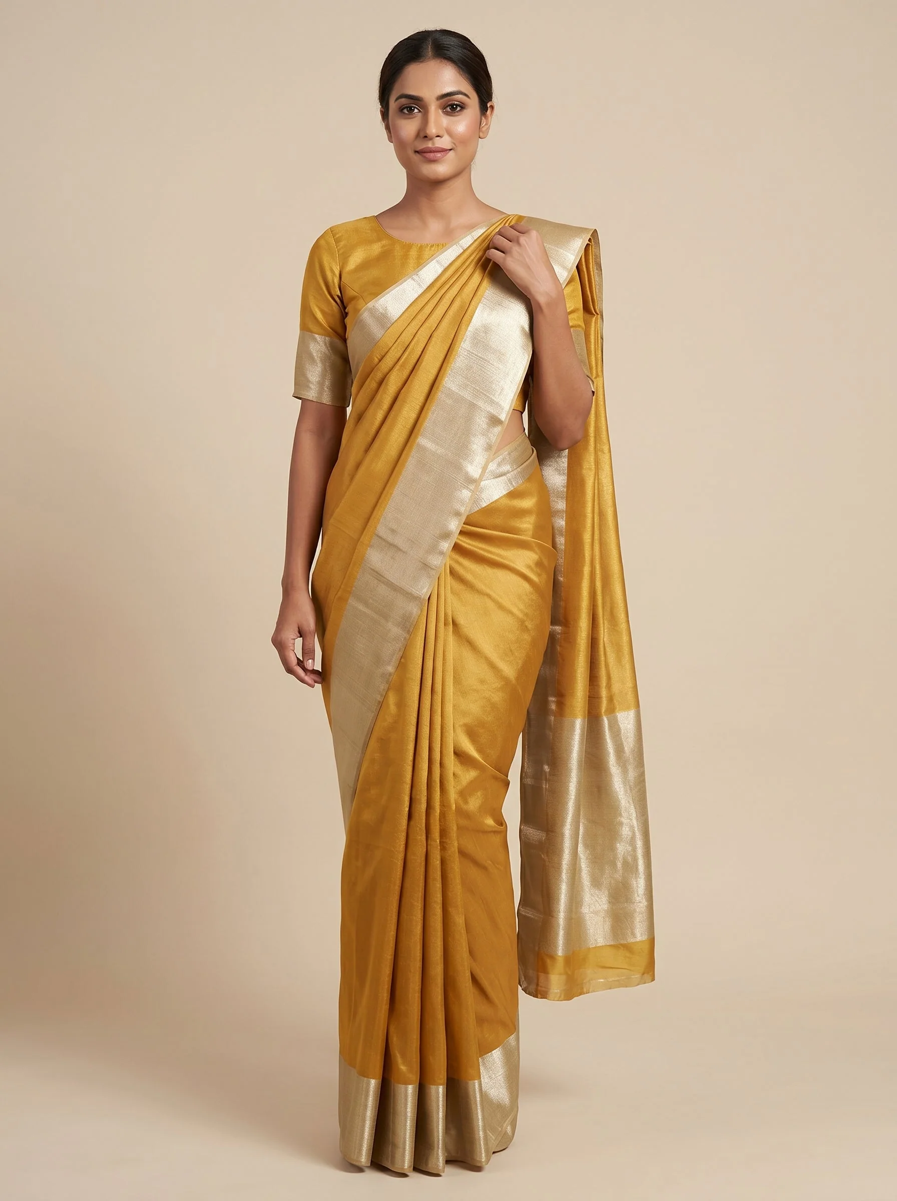 Yellow Sunbeam Loom Handloom Saree