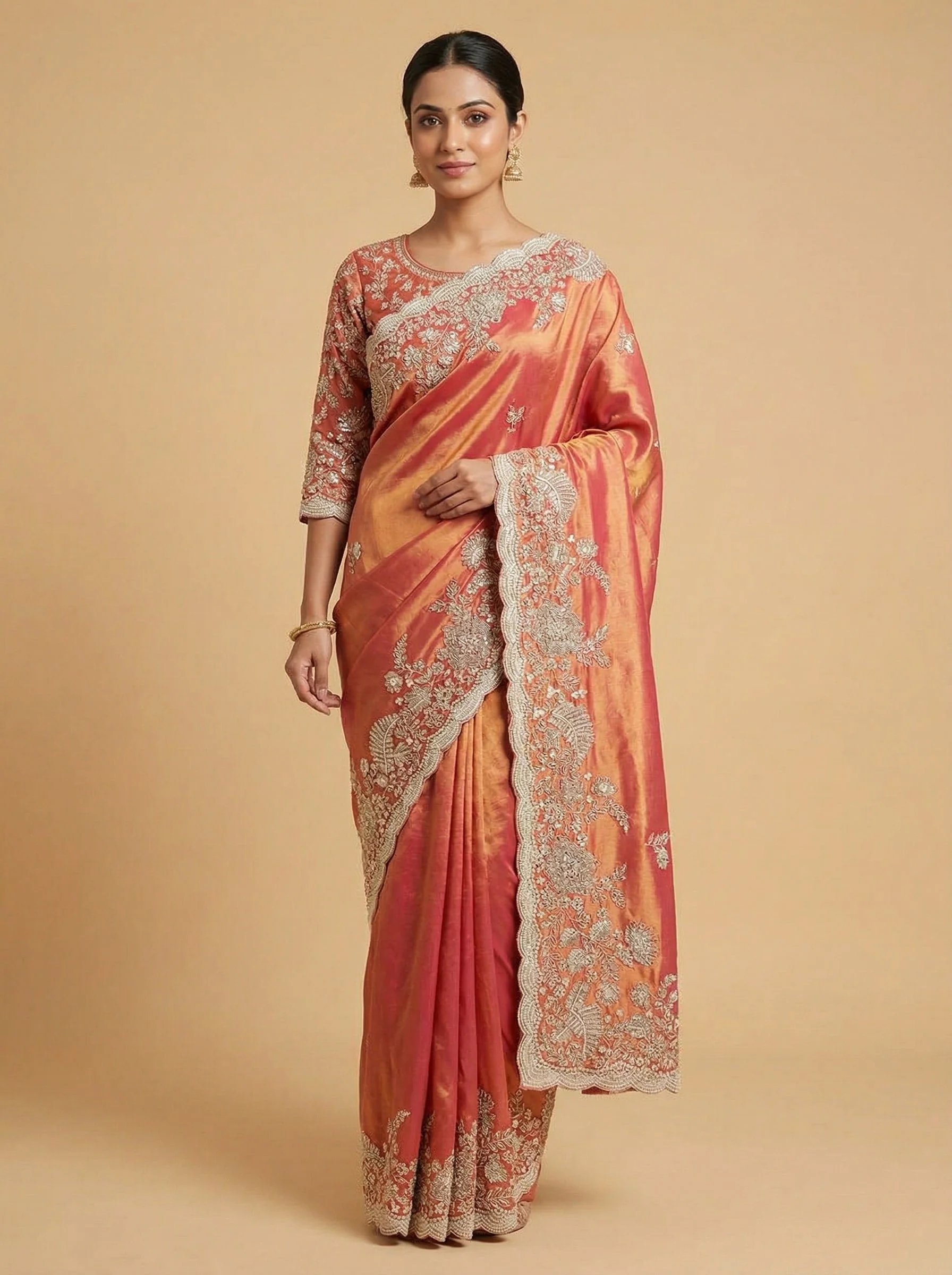 Zinnia Rani Embroidered Saree